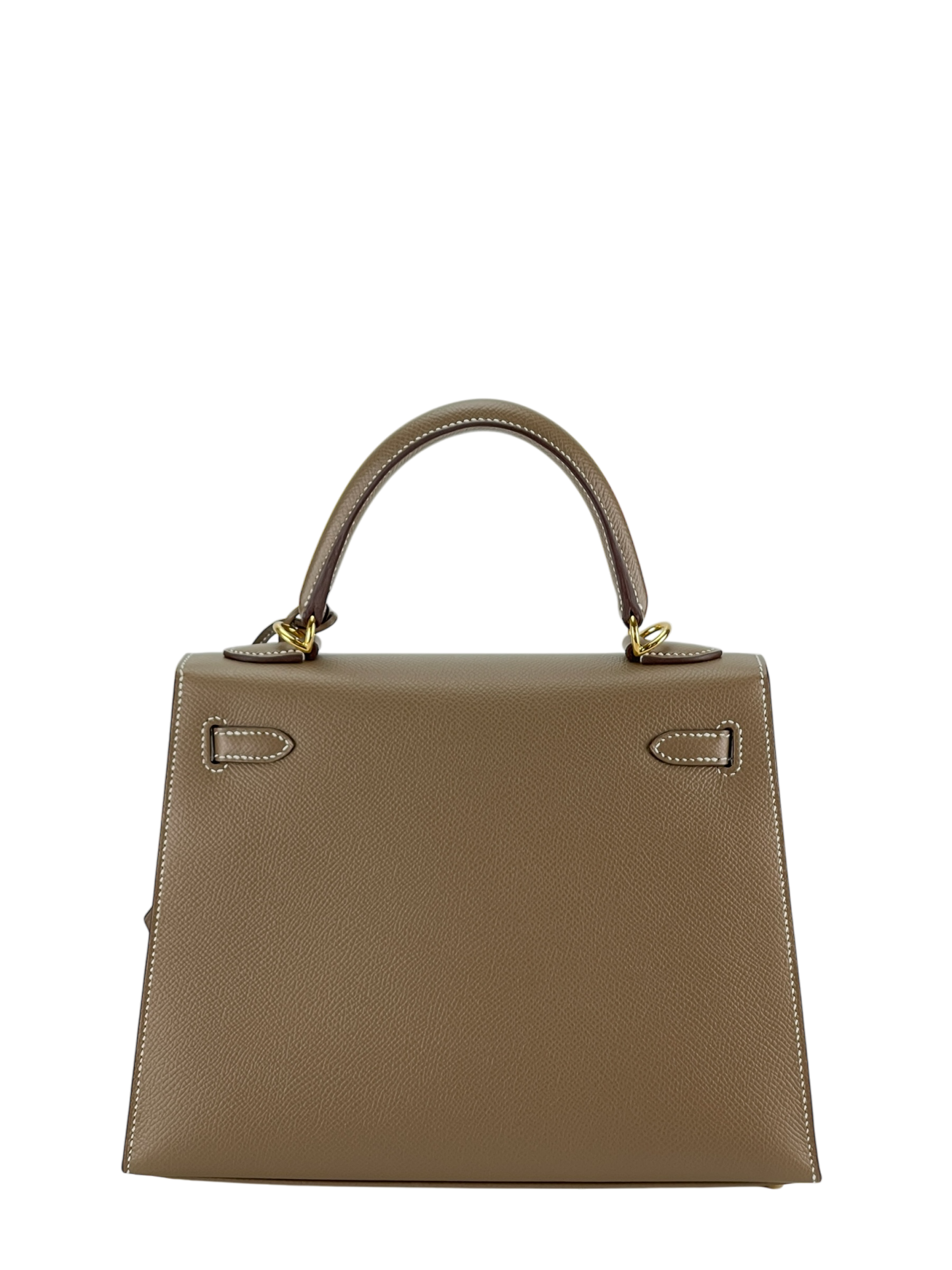 HERMES - Kelly 25 Etoupe Togo Gold Hardware