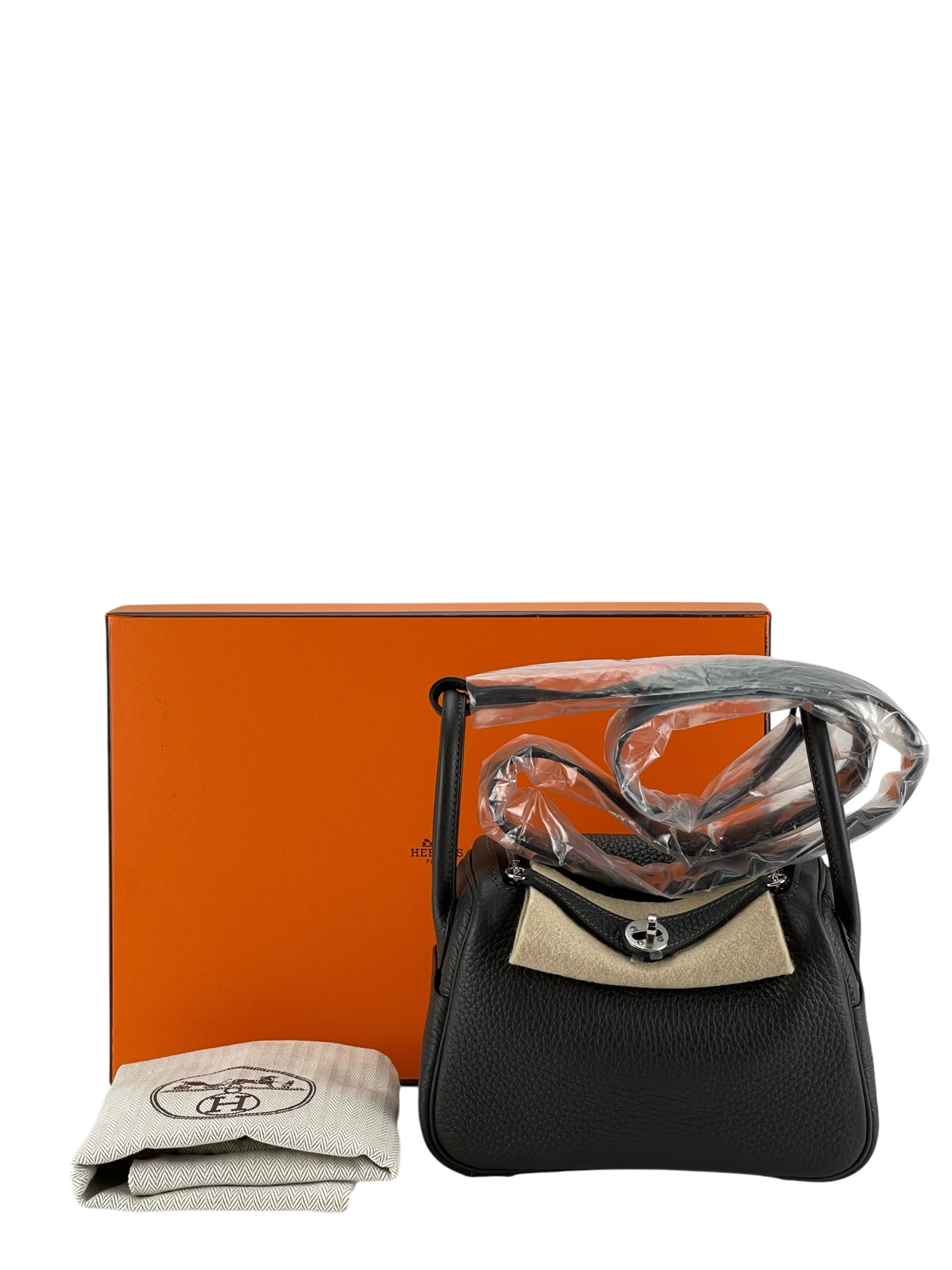 HERMES - Mini Lindy Dark Bronze TC Palladium Hardware