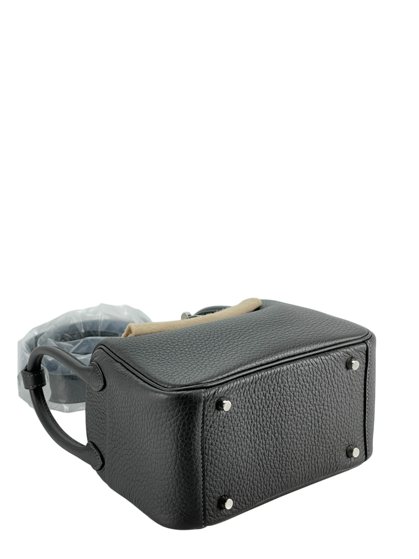 HERMES - Mini Lindy Dark Bronze TC Palladium Hardware