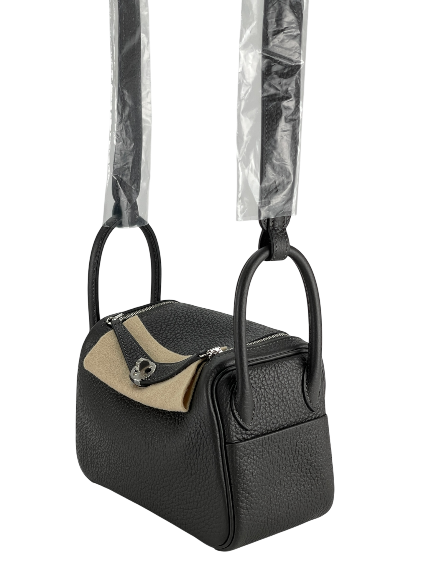 HERMES - Mini Lindy Dark Bronze TC Palladium Hardware