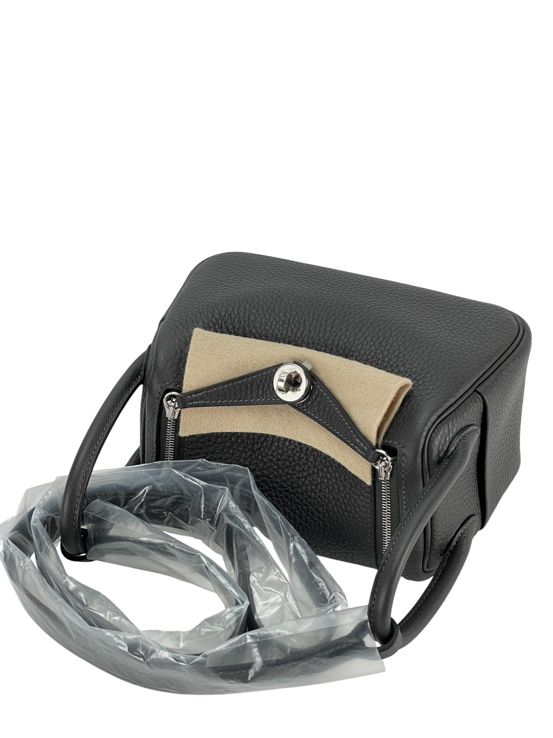 HERMES - Mini Lindy Dark Bronze TC Palladium Hardware