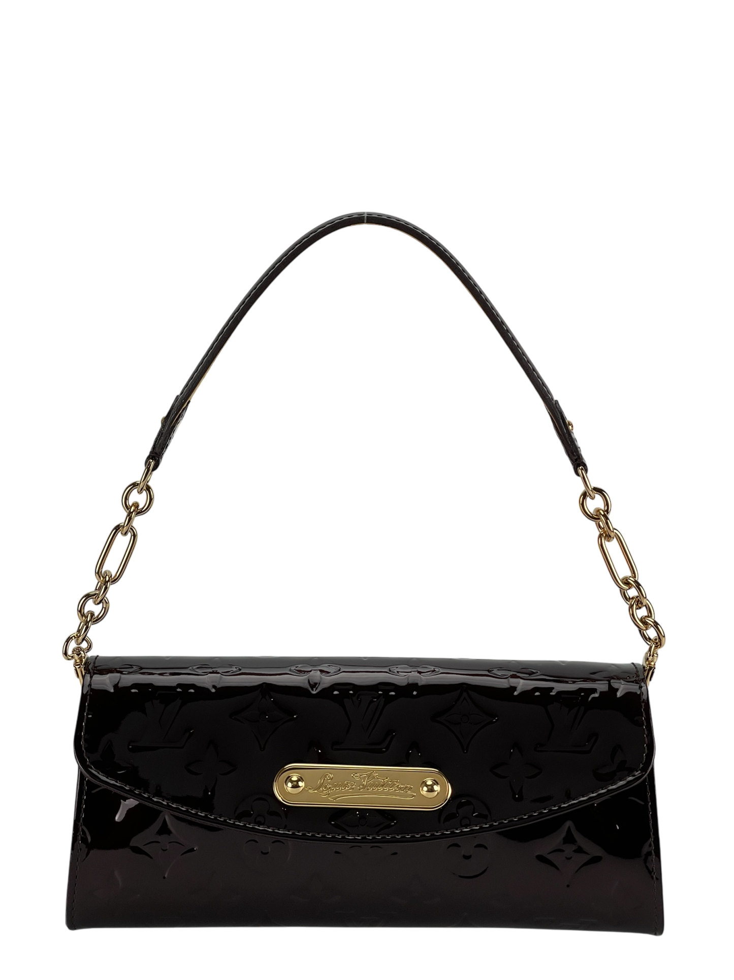 LOUIS VUITTON - Amarante Monogram Vernis Sunset Boulevard Bag