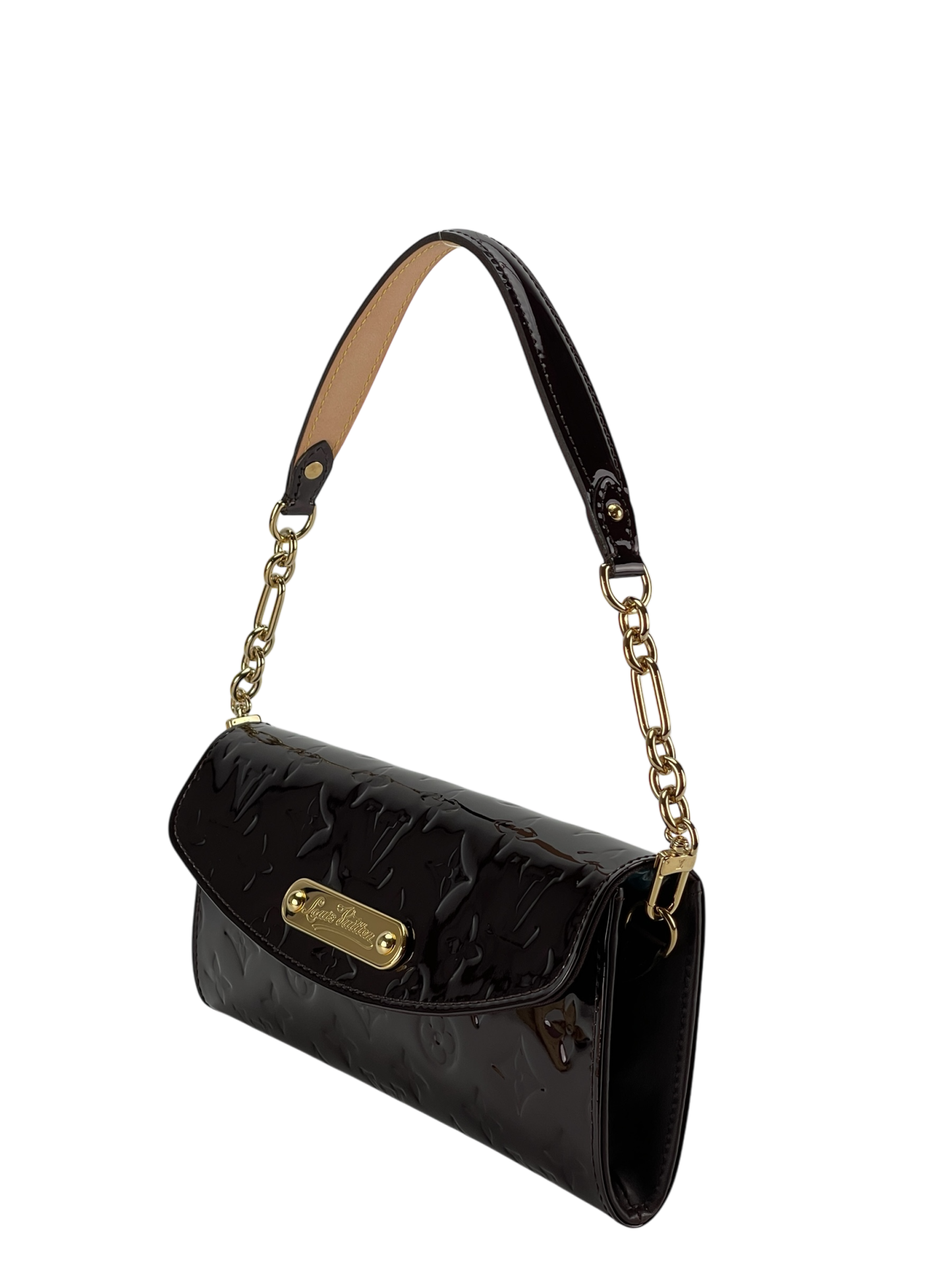 LOUIS VUITTON - Amarante Monogram Vernis Sunset Boulevard Bag