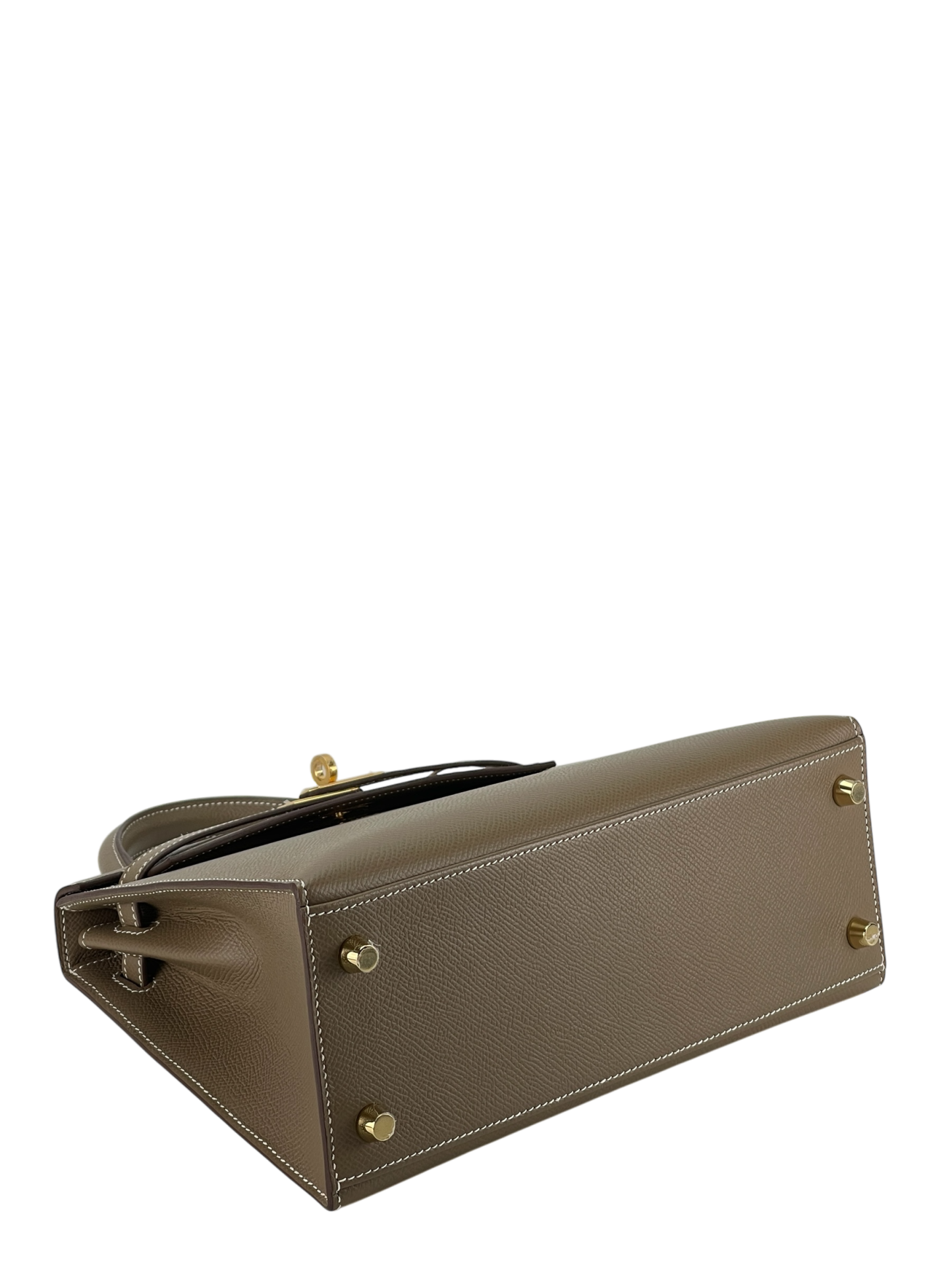 HERMES - Kelly 25 Etoupe Togo Gold Hardware
