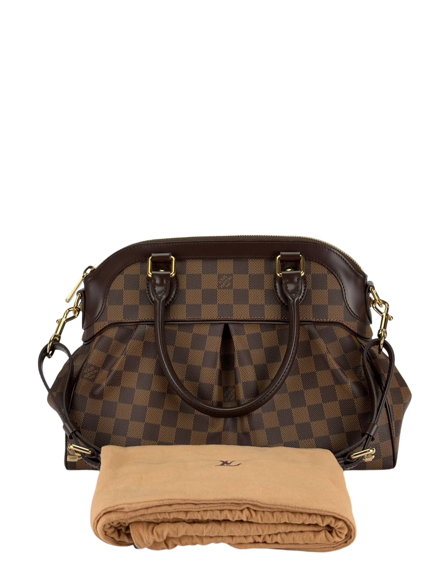 LOUIS VUITTON - Brown Damier Ebene Trevi PM Shoulder Bag
