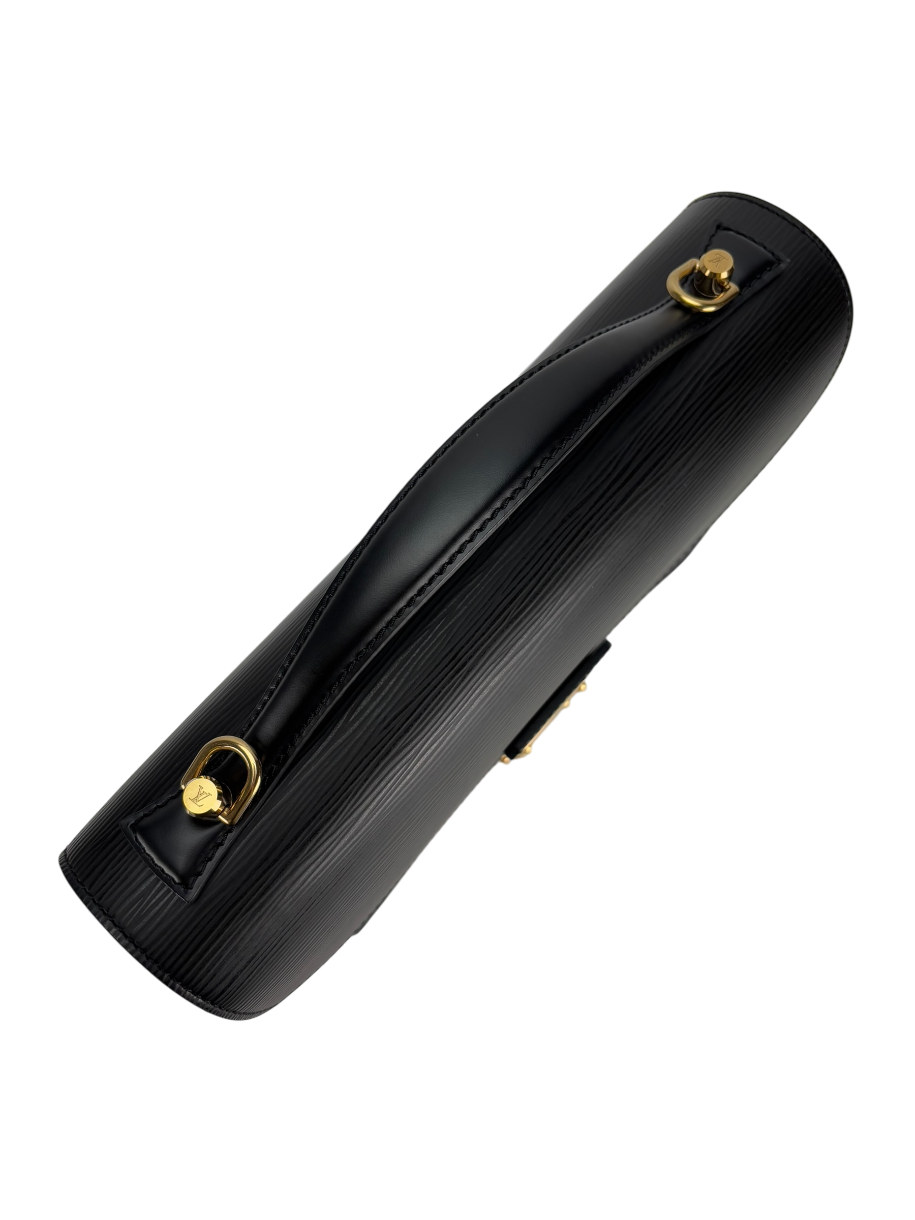 LOUIS VUITTON -  Black Epi Monceau Handbag