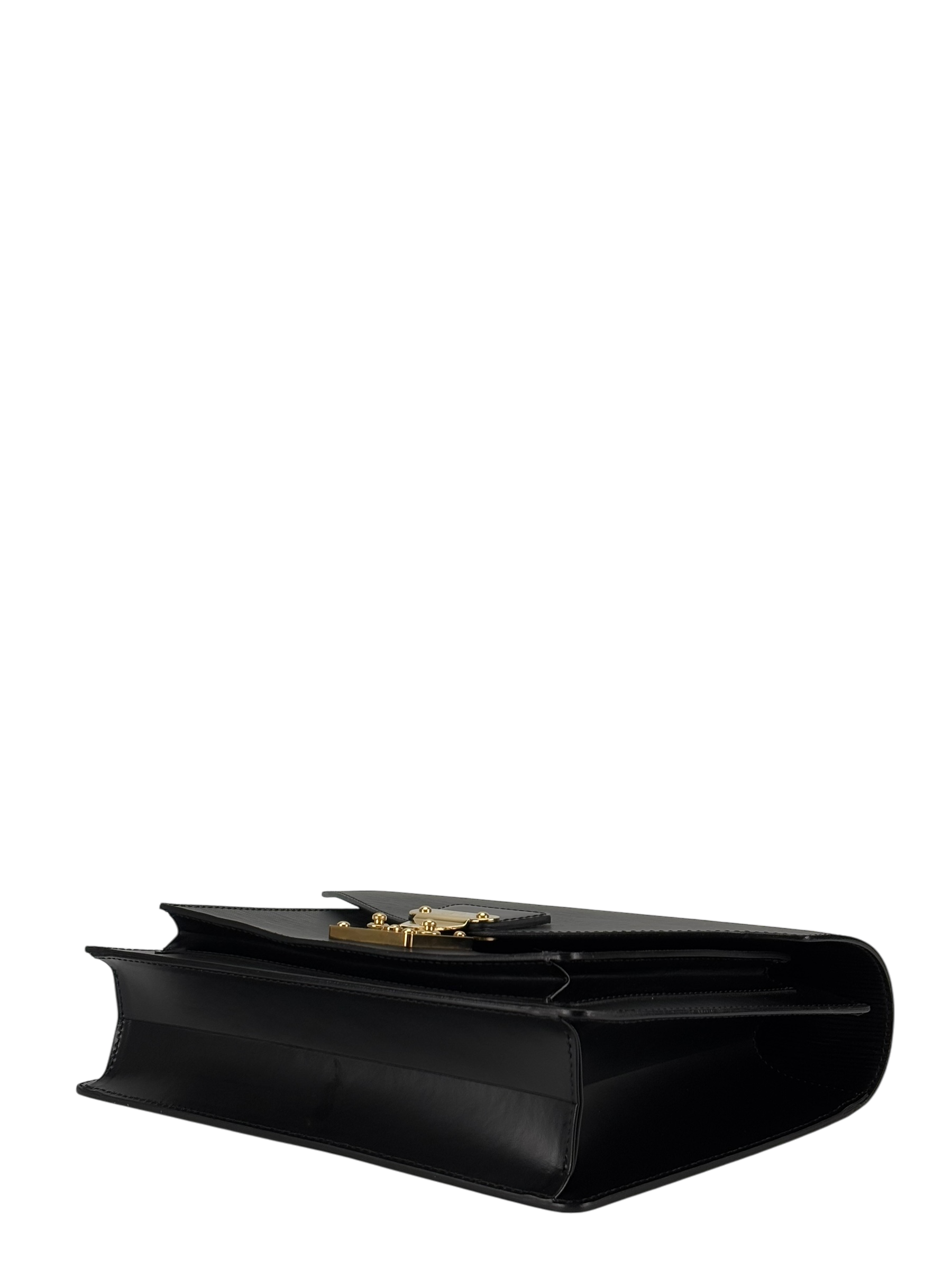 LOUIS VUITTON -  Black Epi Monceau Handbag