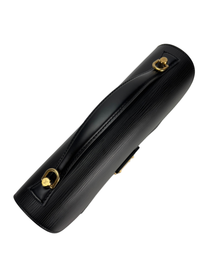 LOUIS VUITTON -  Black Epi Monceau Handbag