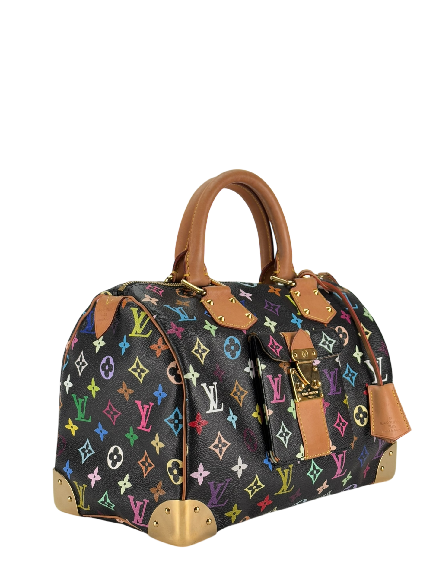 LOUIS VUITTON - Black Monogram Multicolor Speedy30