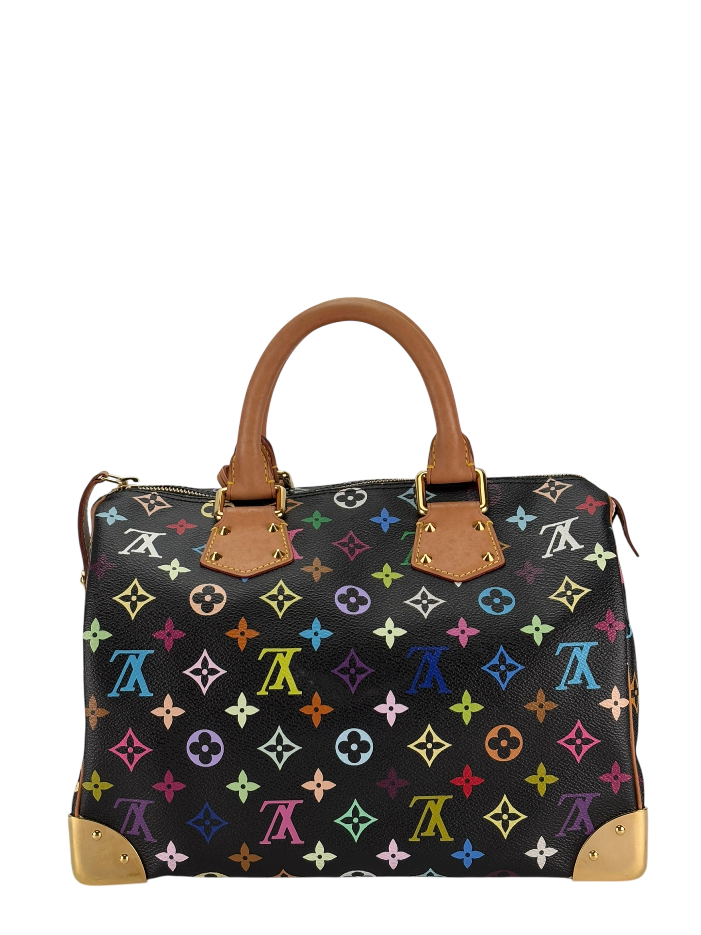 LOUIS VUITTON - Black Monogram Multicolor Speedy30