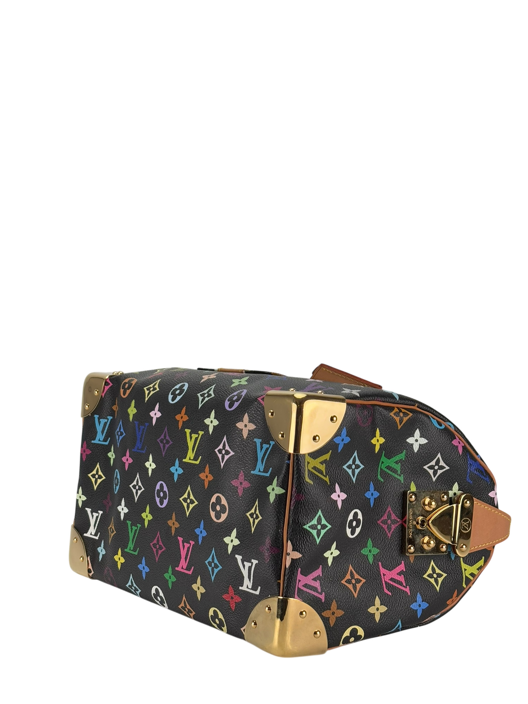 LOUIS VUITTON - Black Monogram Multicolor Speedy30