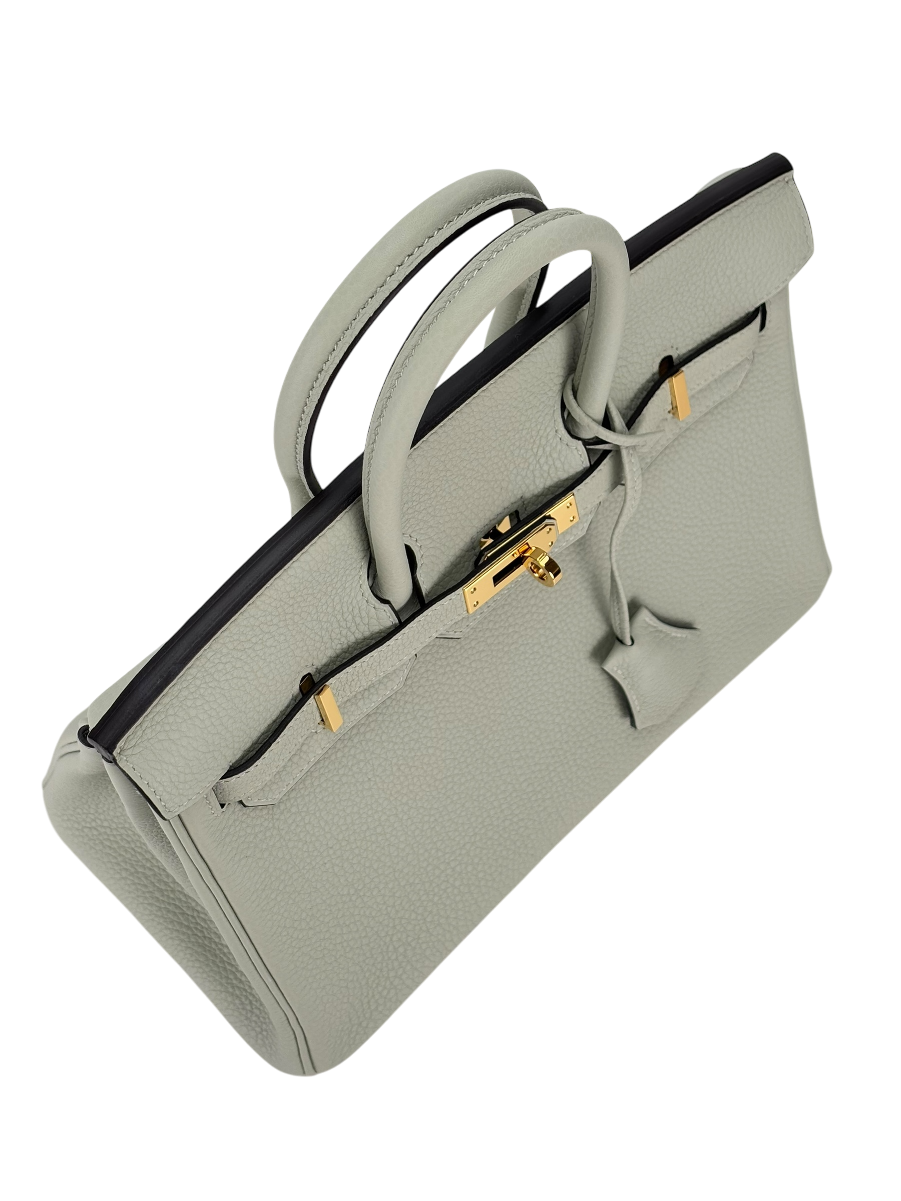 HERMES - Birkin 25 Gris Neve Togo Gold Hardware