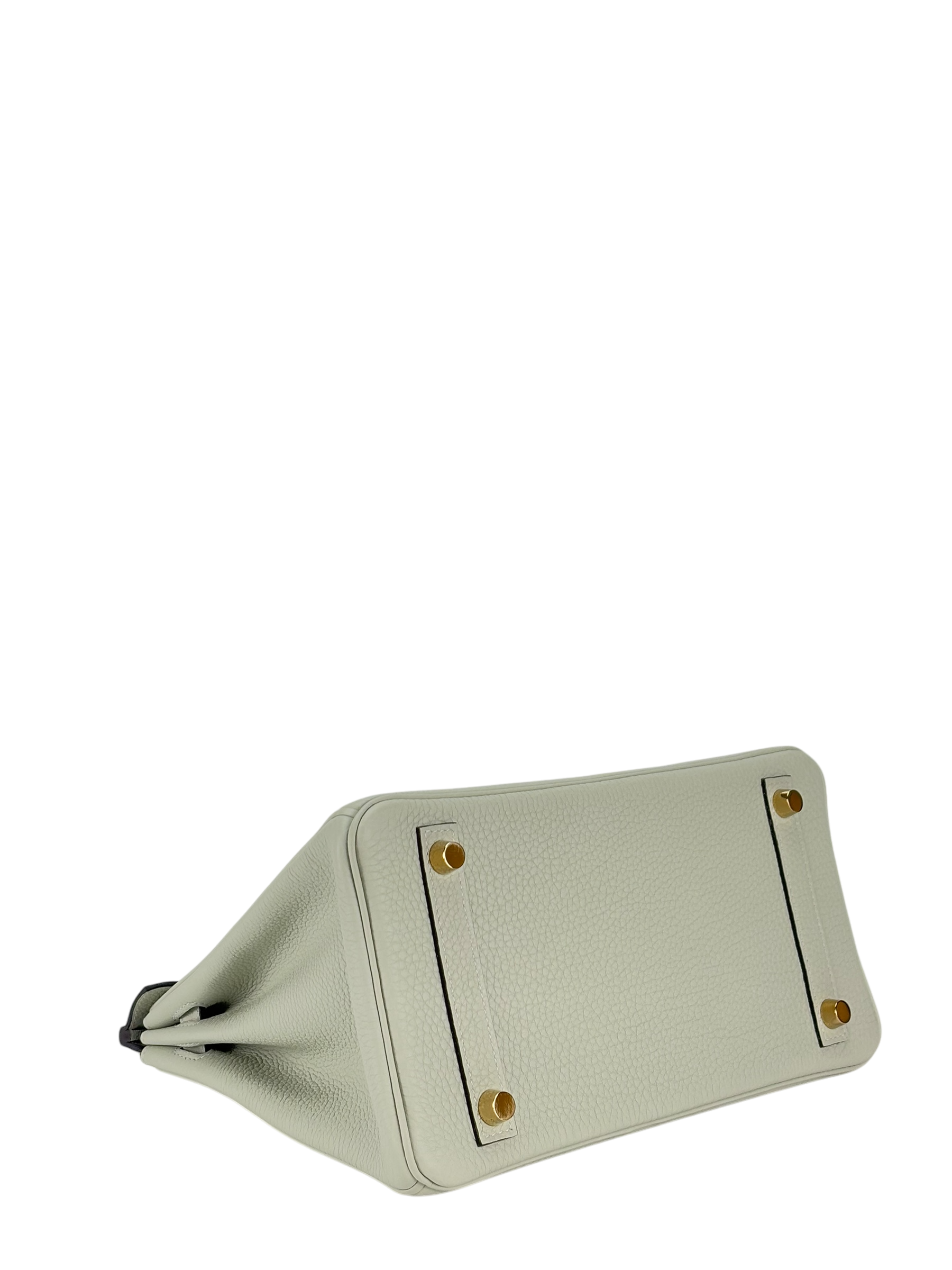HERMES - Birkin 25 Gris Neve Togo Gold Hardware