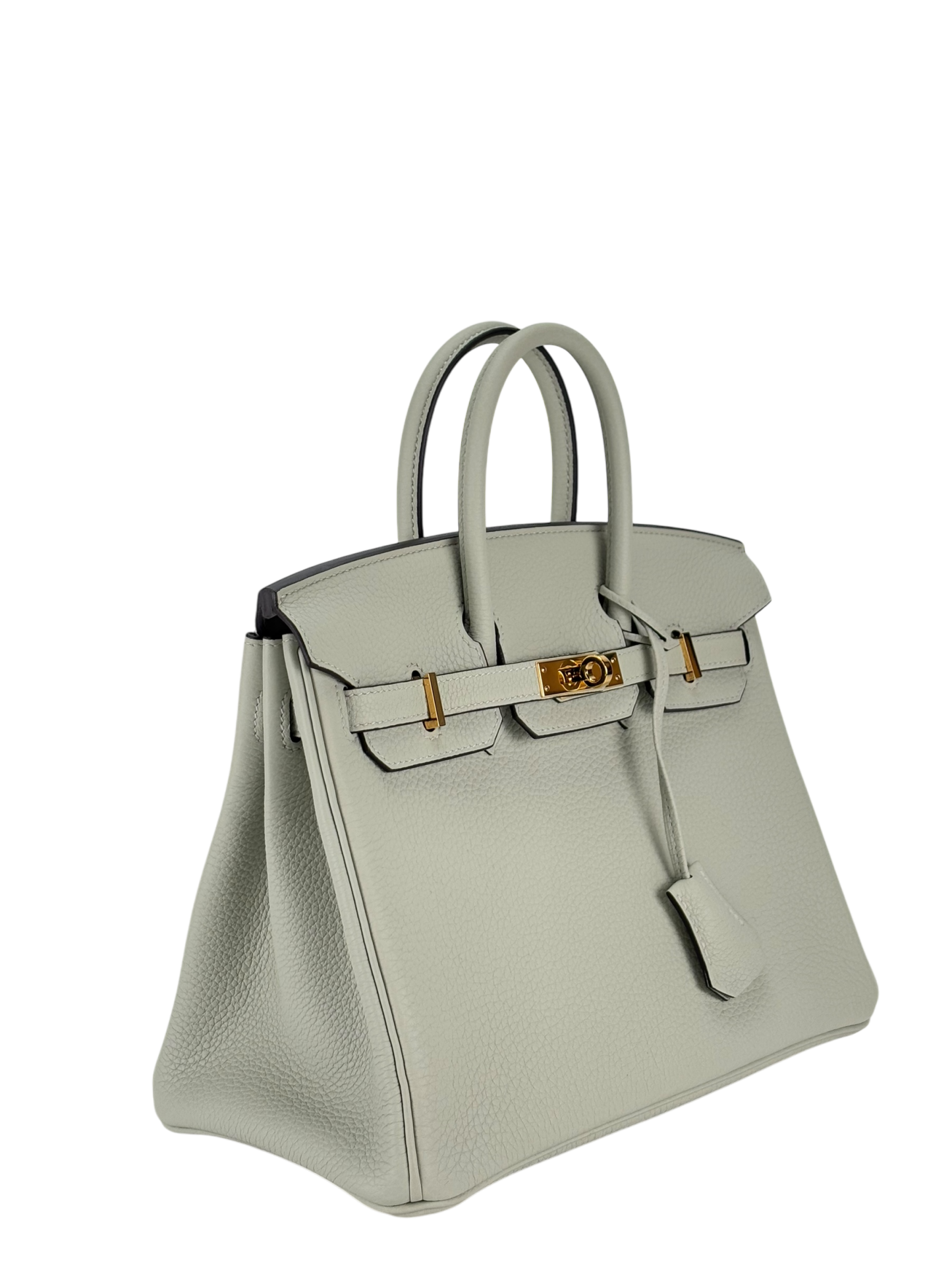 HERMES - Birkin 25 Gris Neve Togo Gold Hardware