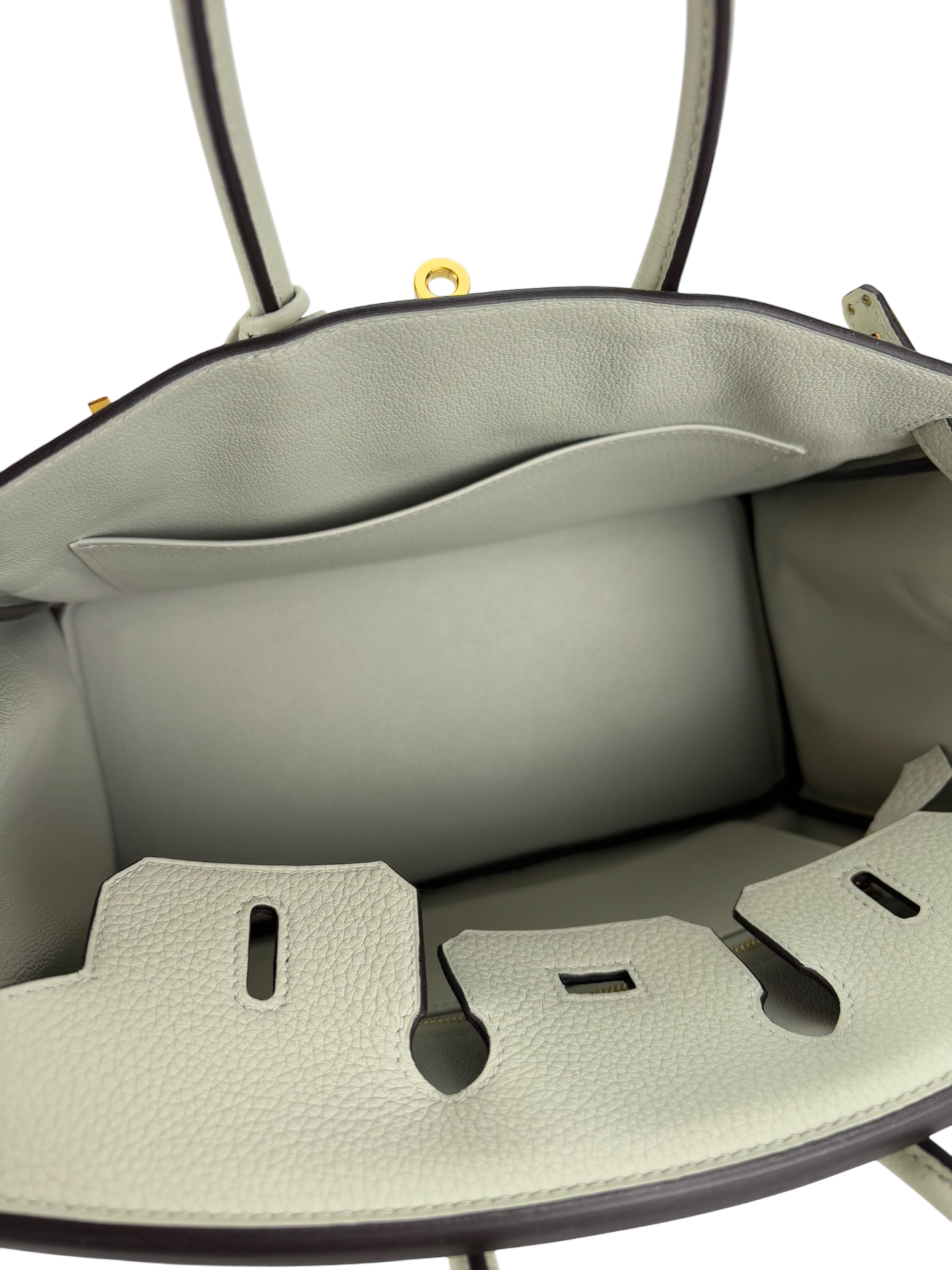 HERMES - Birkin 25 Gris Neve Togo Gold Hardware