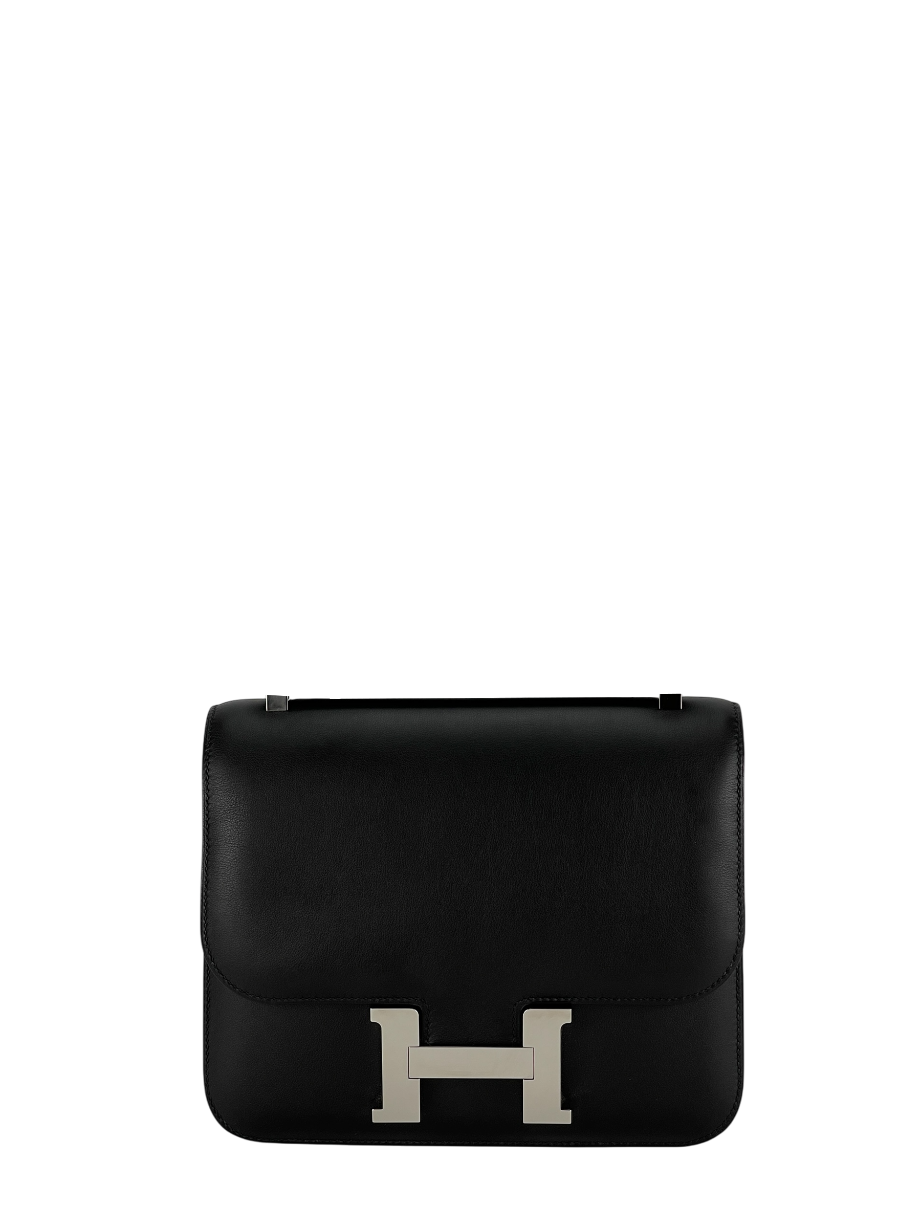 HERMES - Constance 24 Noir Swift Palladium Hardware