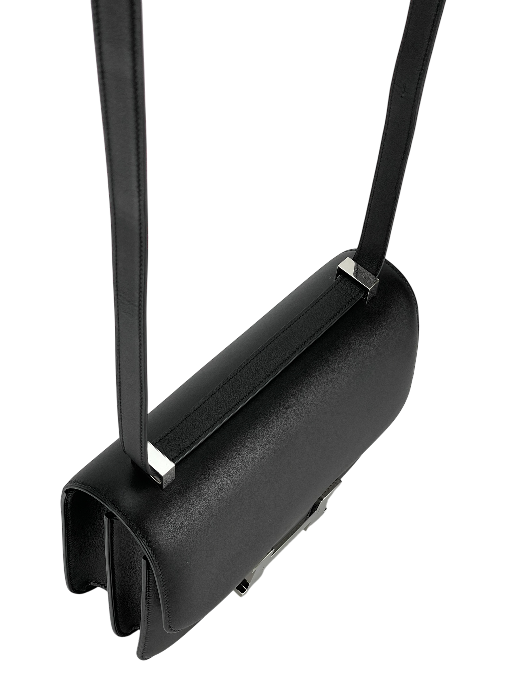 HERMES - Constance 23 Noir Swift Palladium Hardware