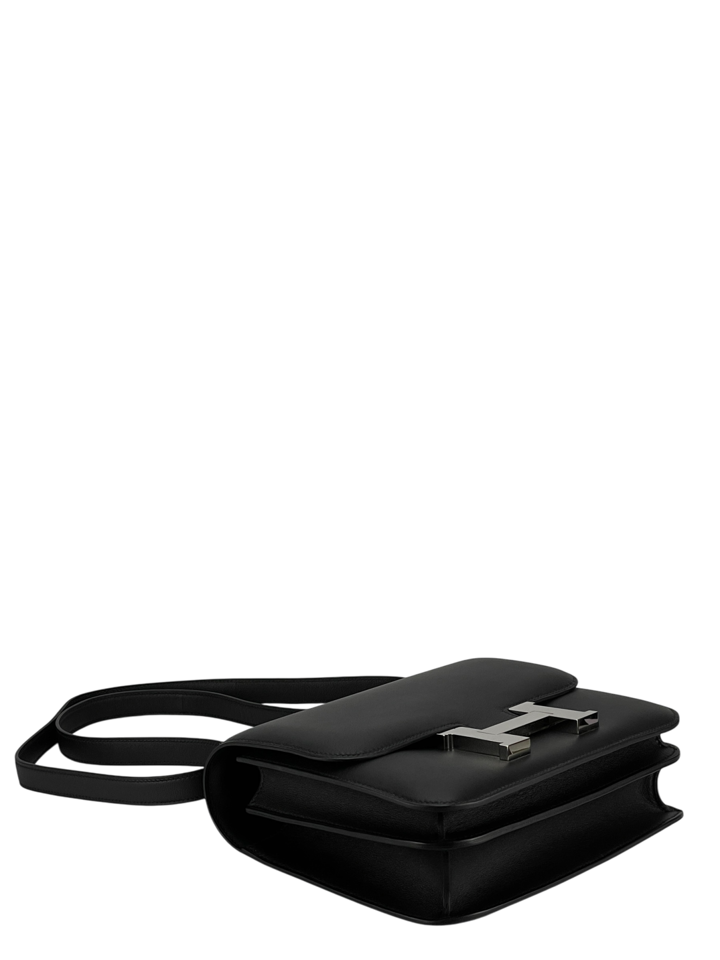 HERMES - Constance 23 Noir Swift Palladium Hardware