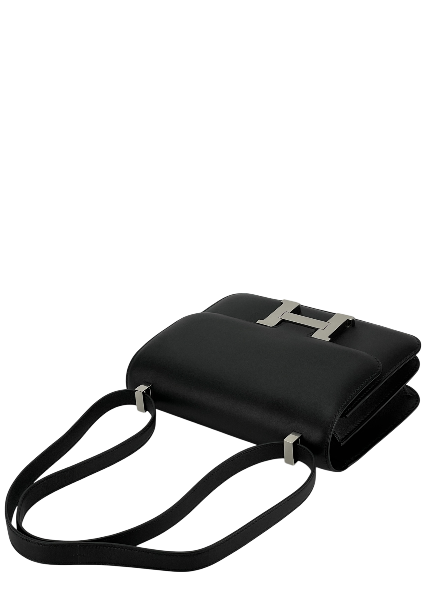 HERMES - Constance 23 Noir Swift Palladium Hardware