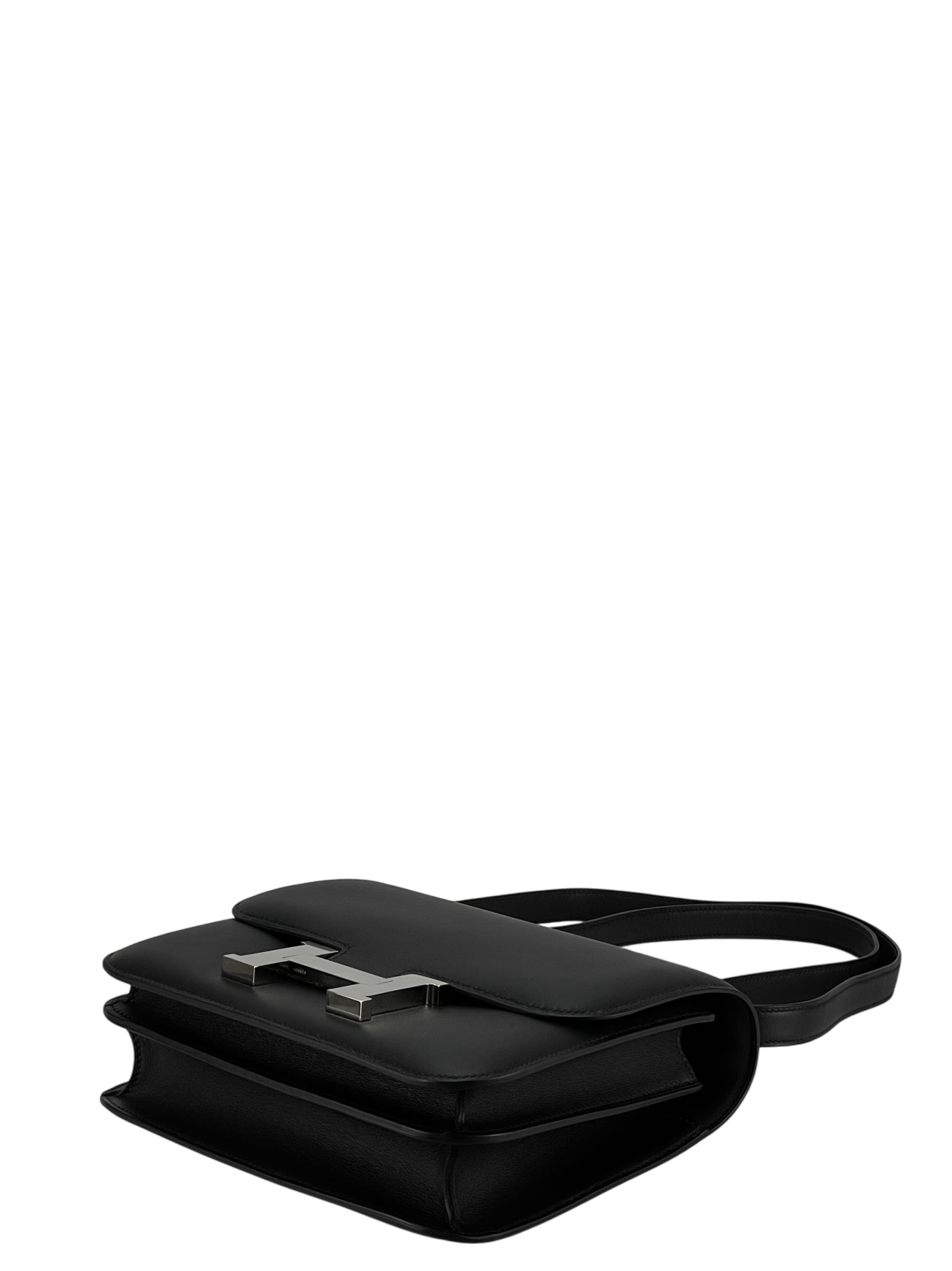 HERMES - Constance 23 Noir Swift Palladium Hardware
