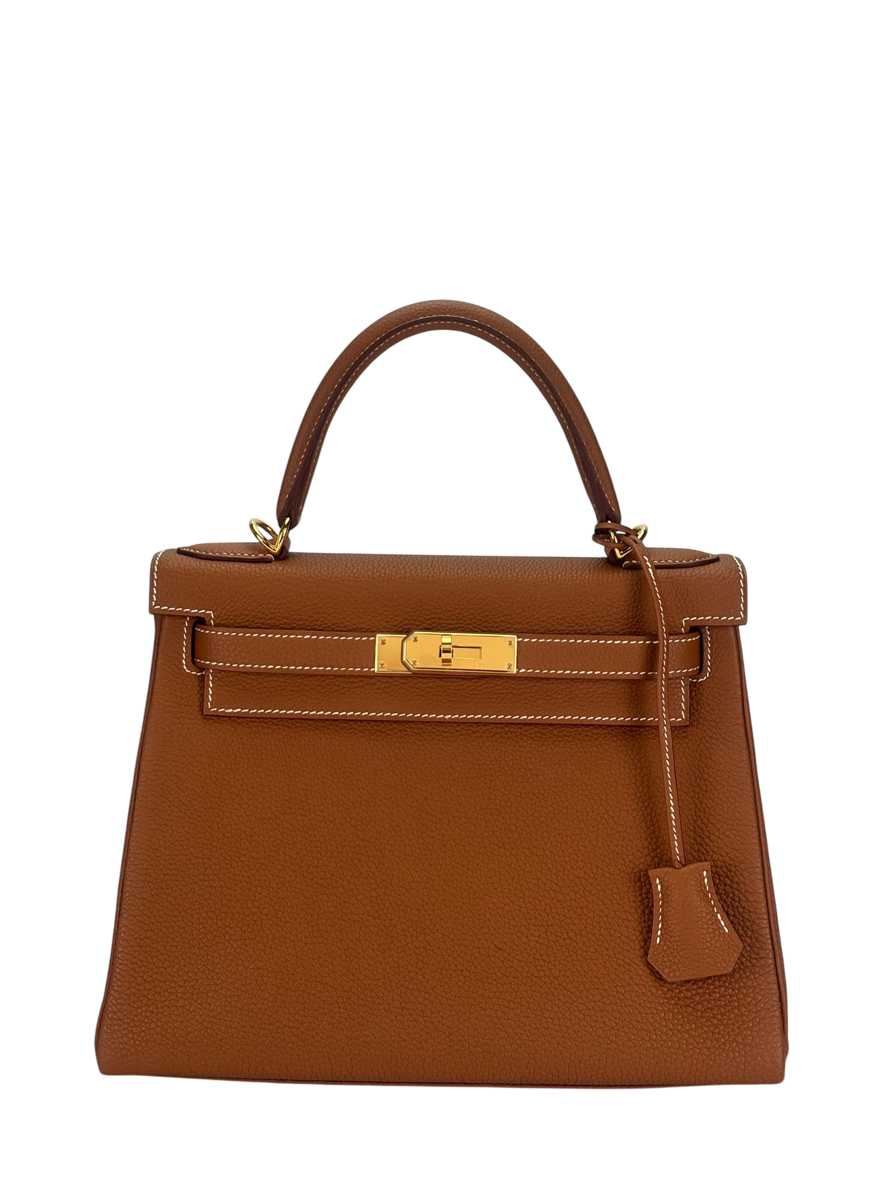 HERMES - Kelly 28 Gold Togo Gold Hardware