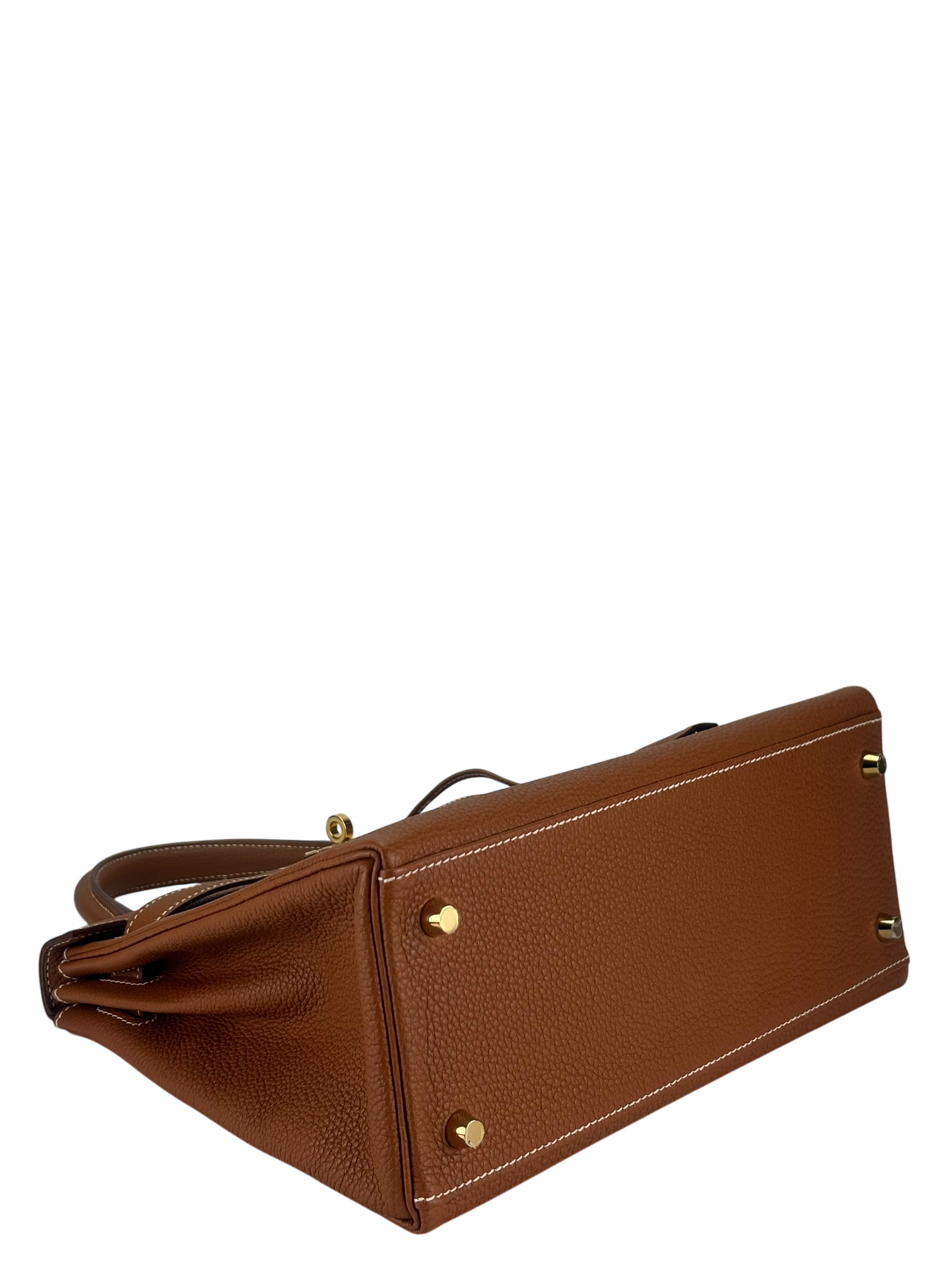 HERMES - Kelly 28 Gold Togo Gold Hardware