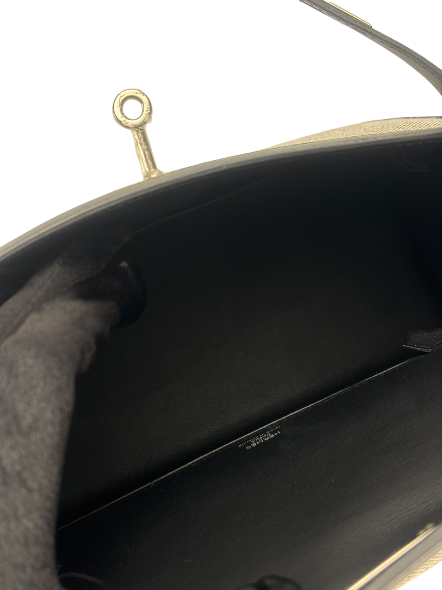 HERMES - Kelly 28 Sellier Quadrille Viking Black White Palladium Hardware