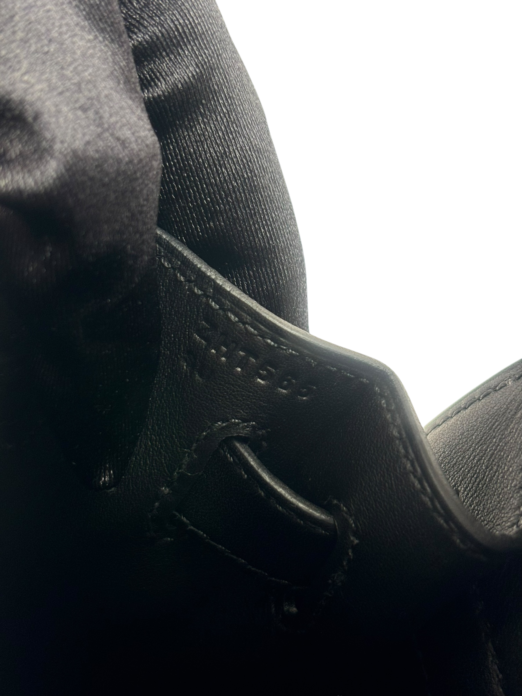 HERMES - Kelly 28 Sellier Quadrille Viking Black White Palladium Hardware