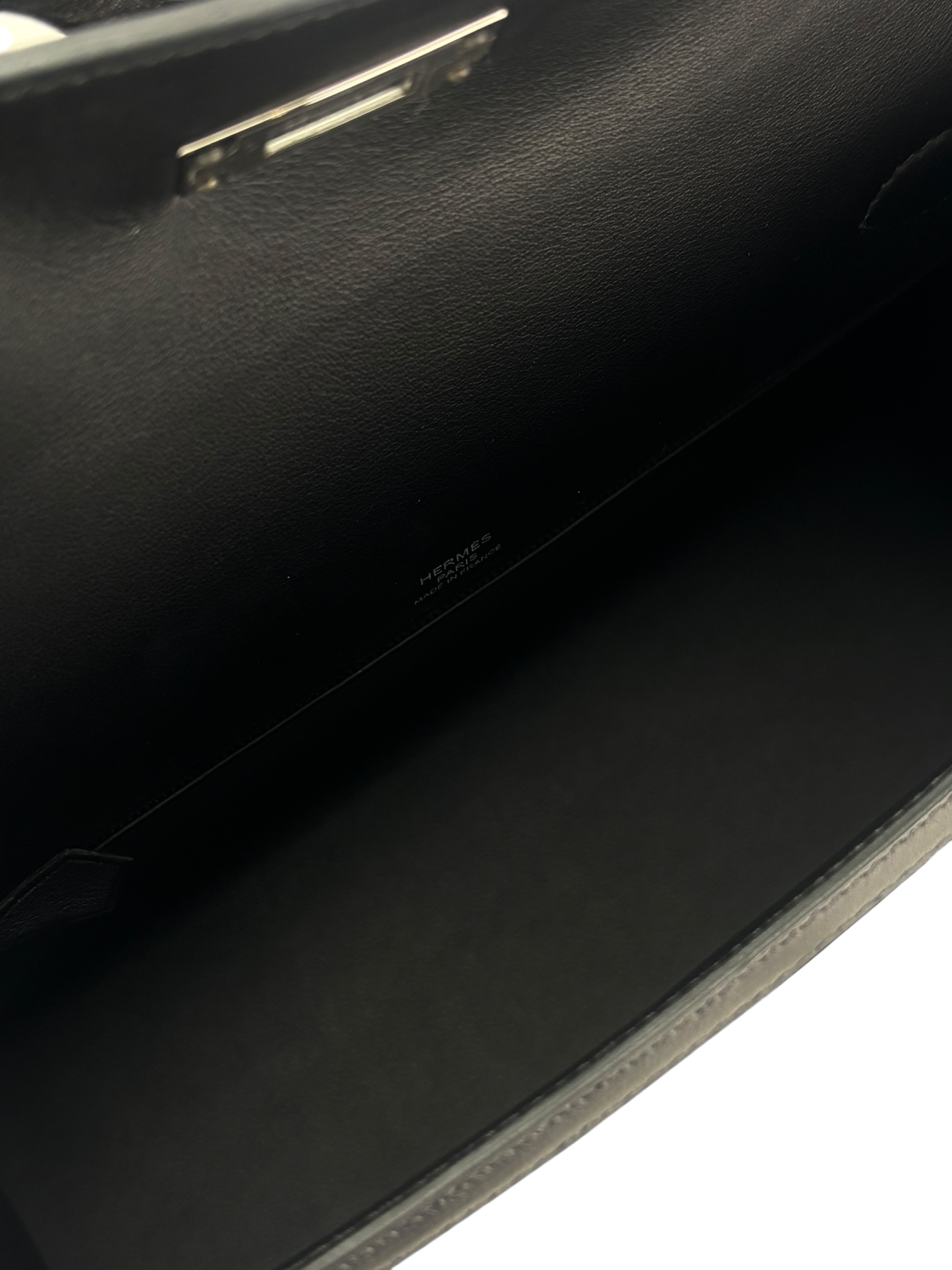 HERMES - Kelly 28 Sellier Quadrille Viking Black White Palladium Hardware