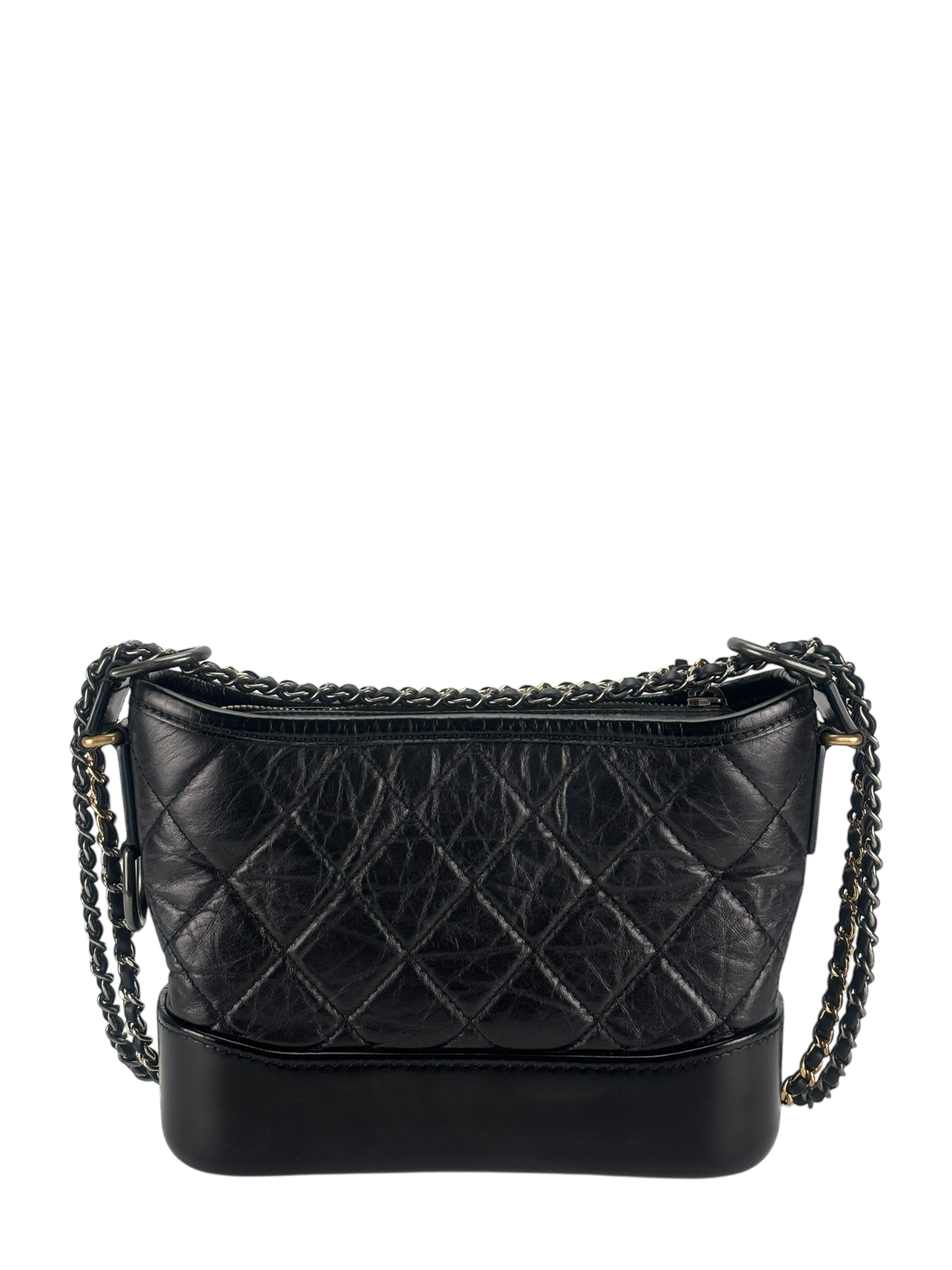 CHANEL - Black Small Calfskin Gabrielle Bag