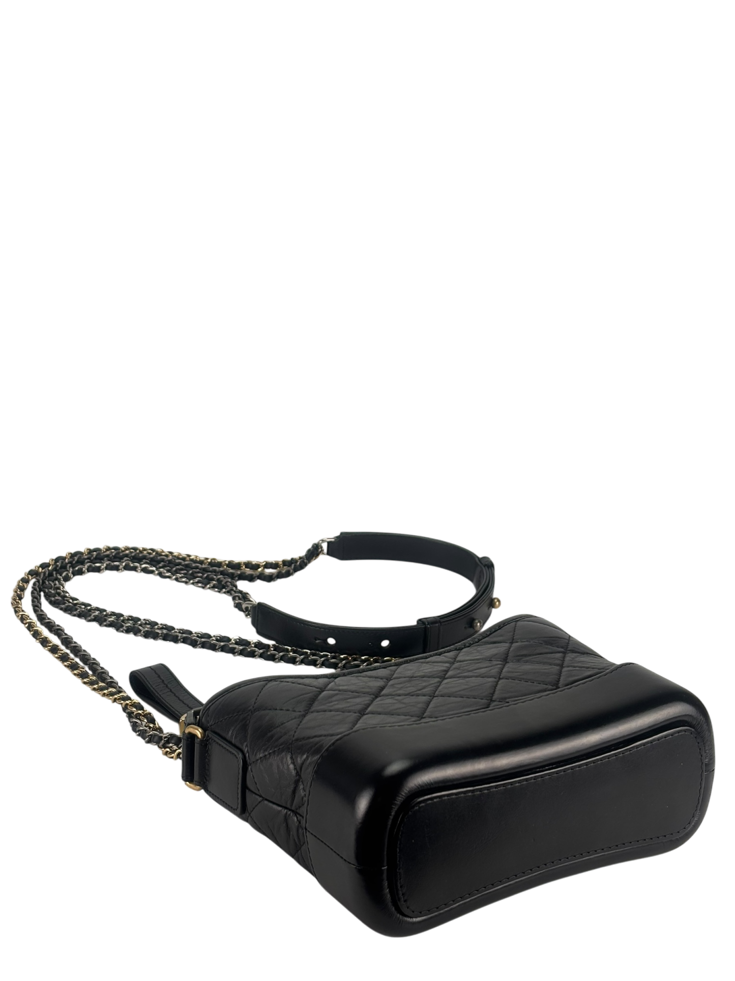 CHANEL - Black Small Calfskin Gabrielle Bag