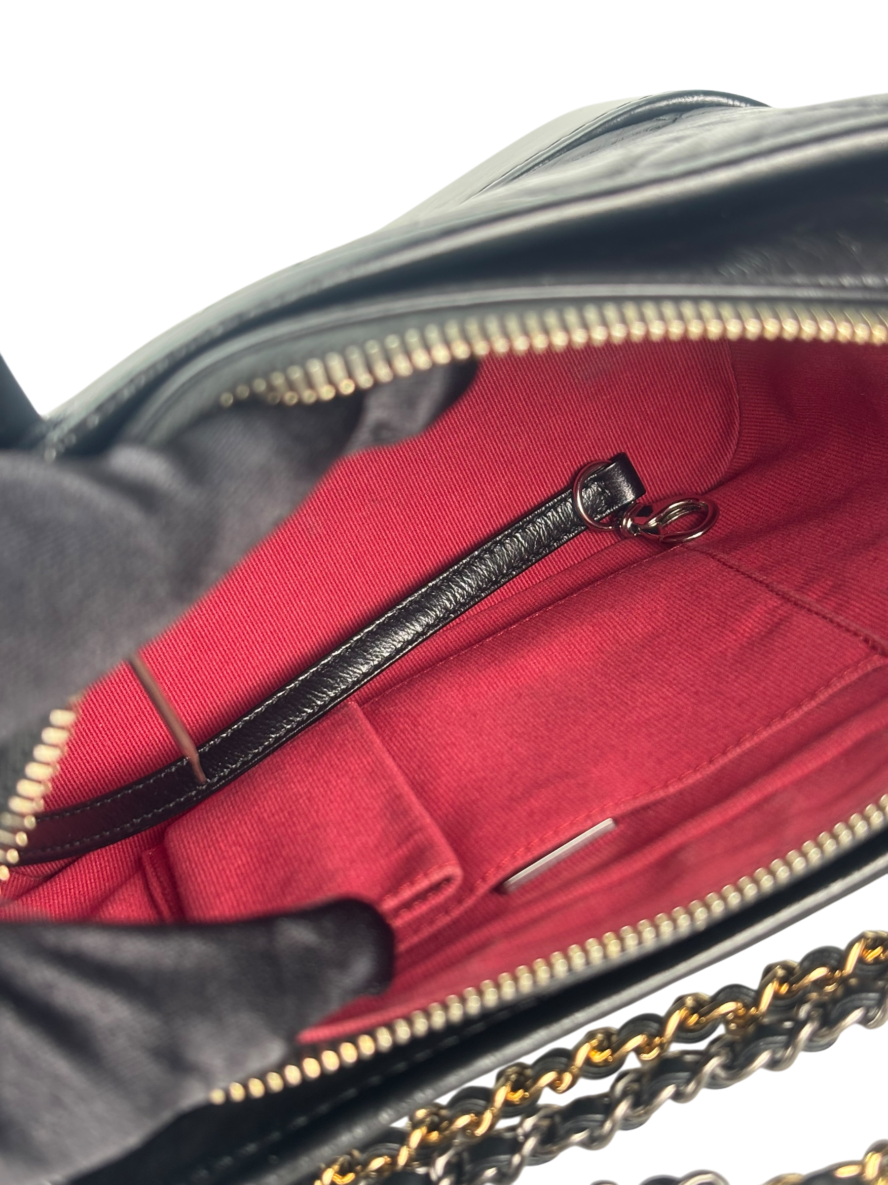 CHANEL - Black Small Calfskin Gabrielle Bag