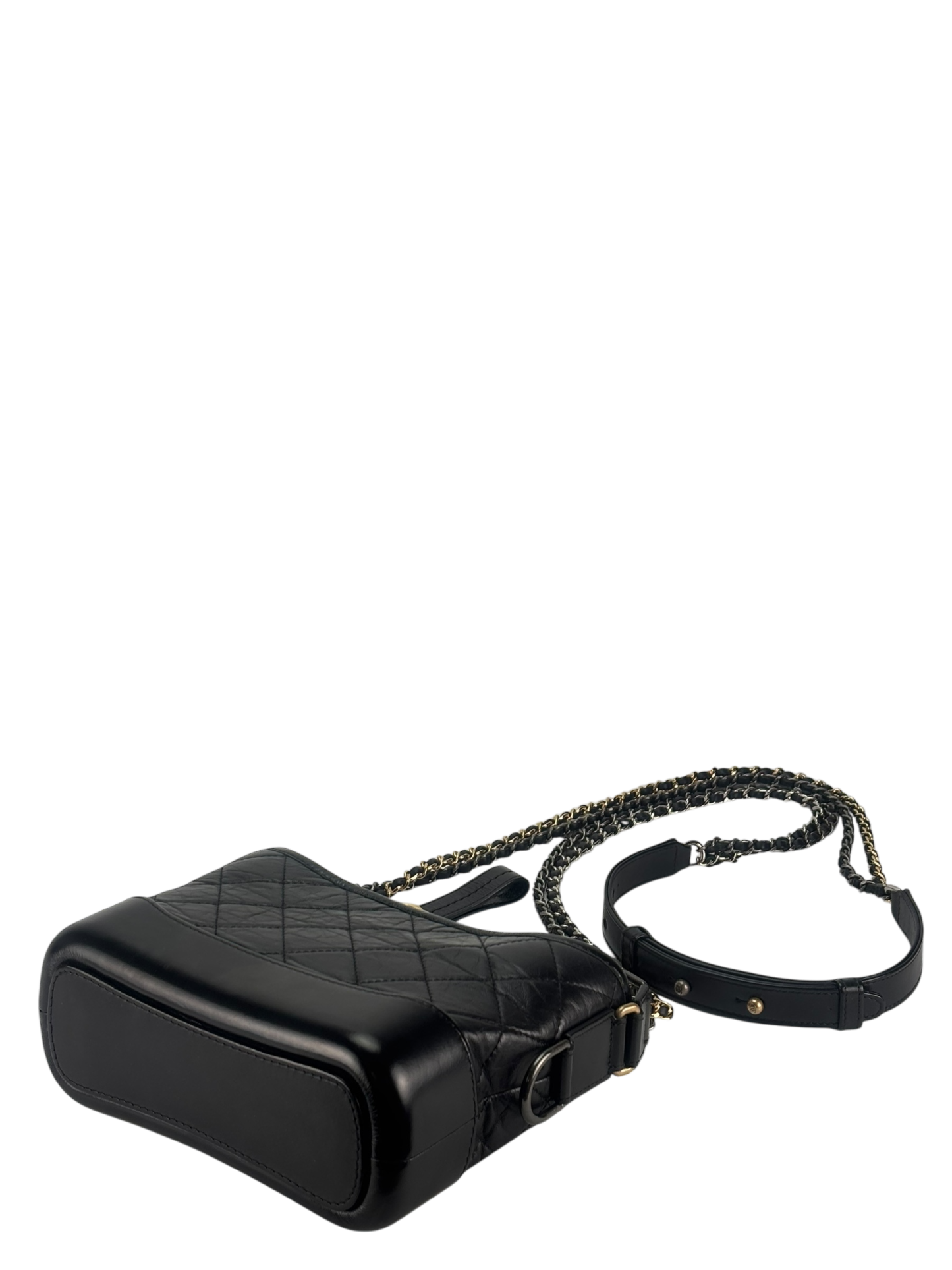 CHANEL - Black Small Calfskin Gabrielle Bag