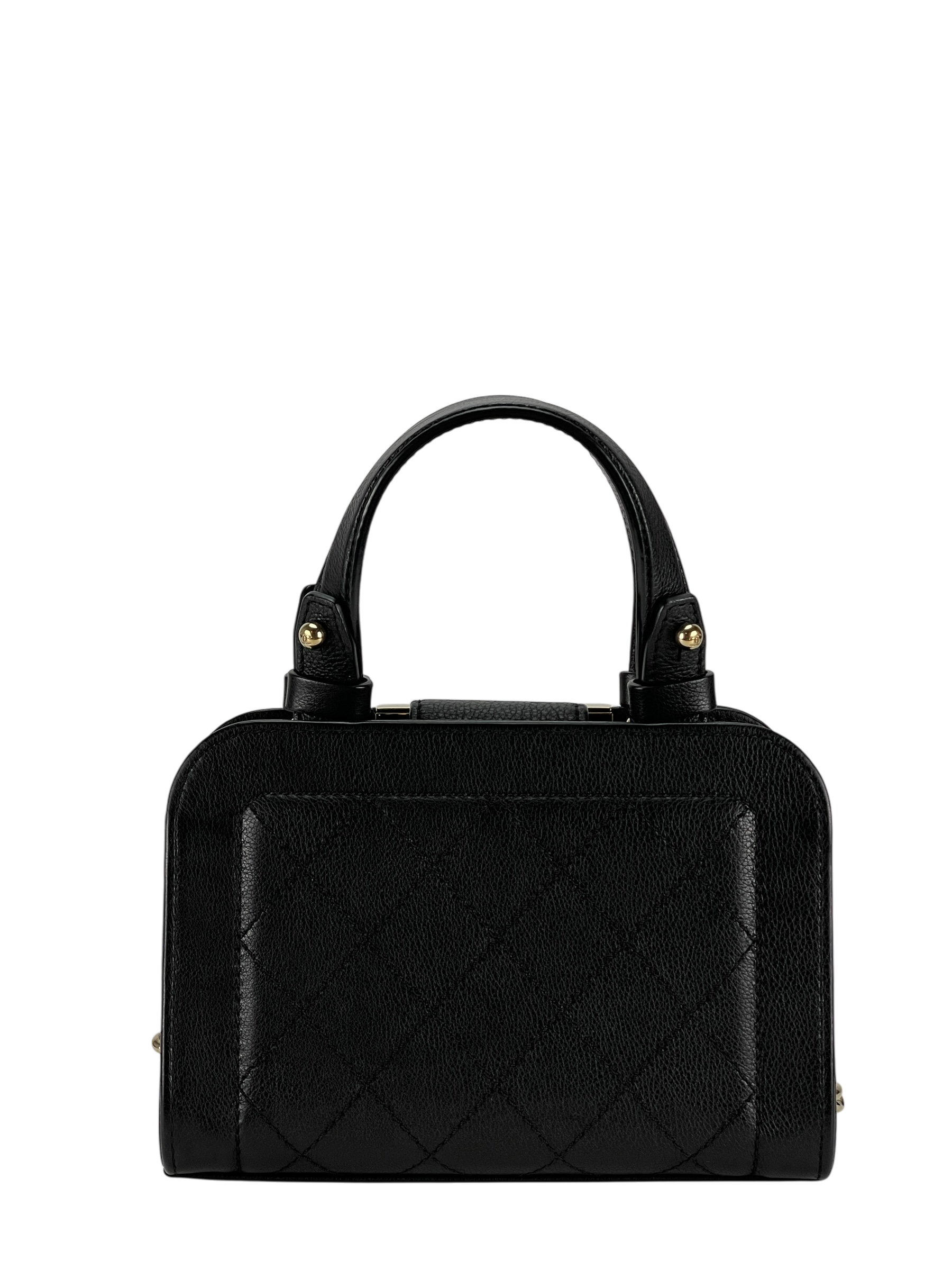 CHANEL - Black Quilted Leather Small Label Click Tote Bag