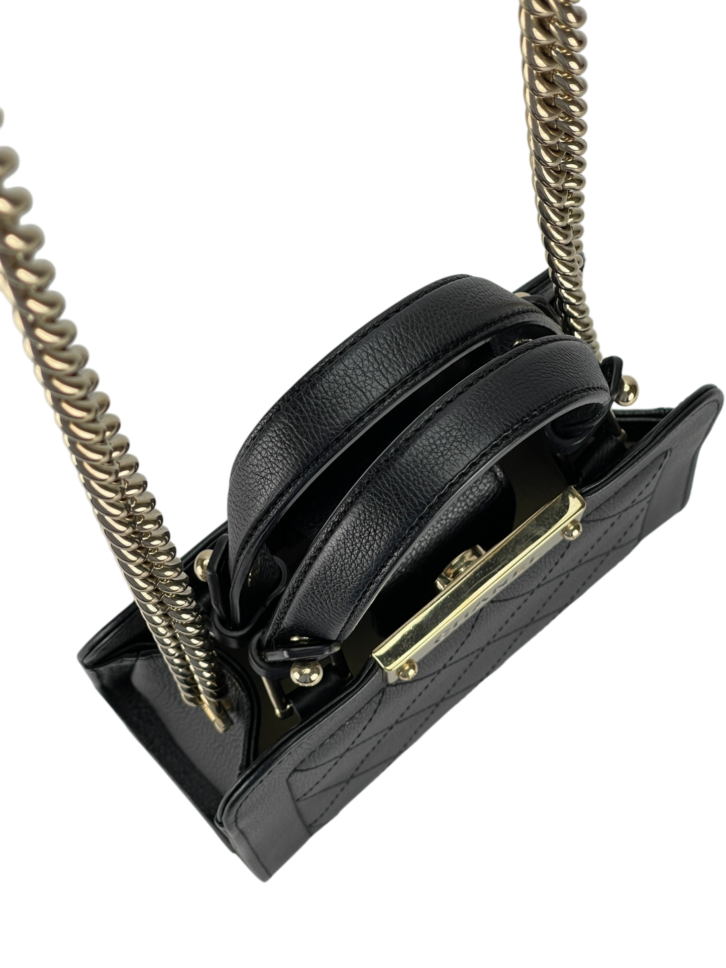 CHANEL - Black Quilted Leather Small Label Click Tote Bag