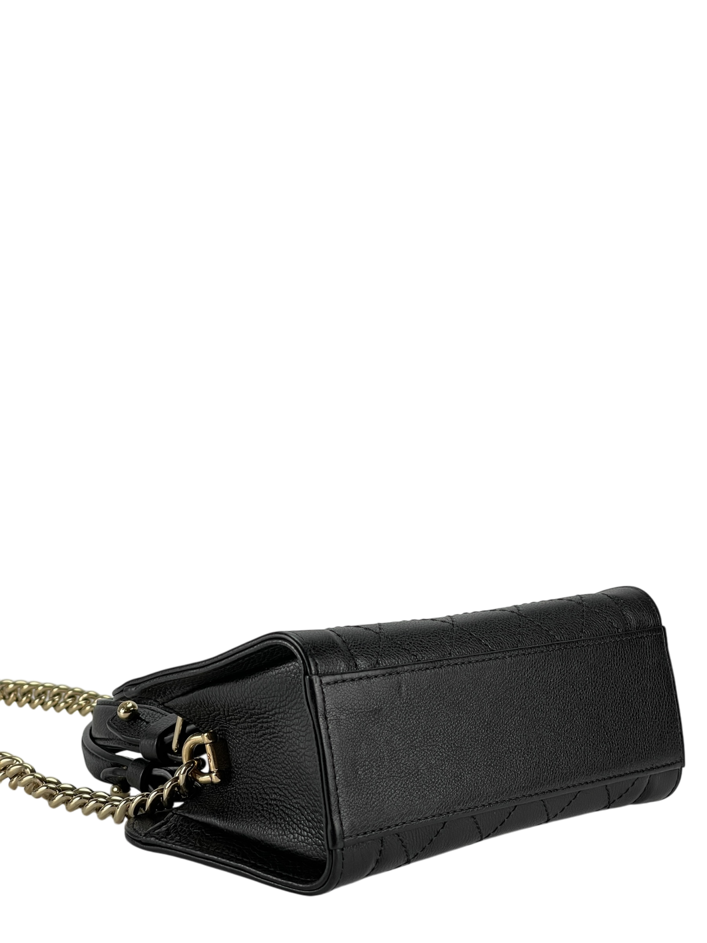 CHANEL - Black Quilted Leather Small Label Click Tote Bag