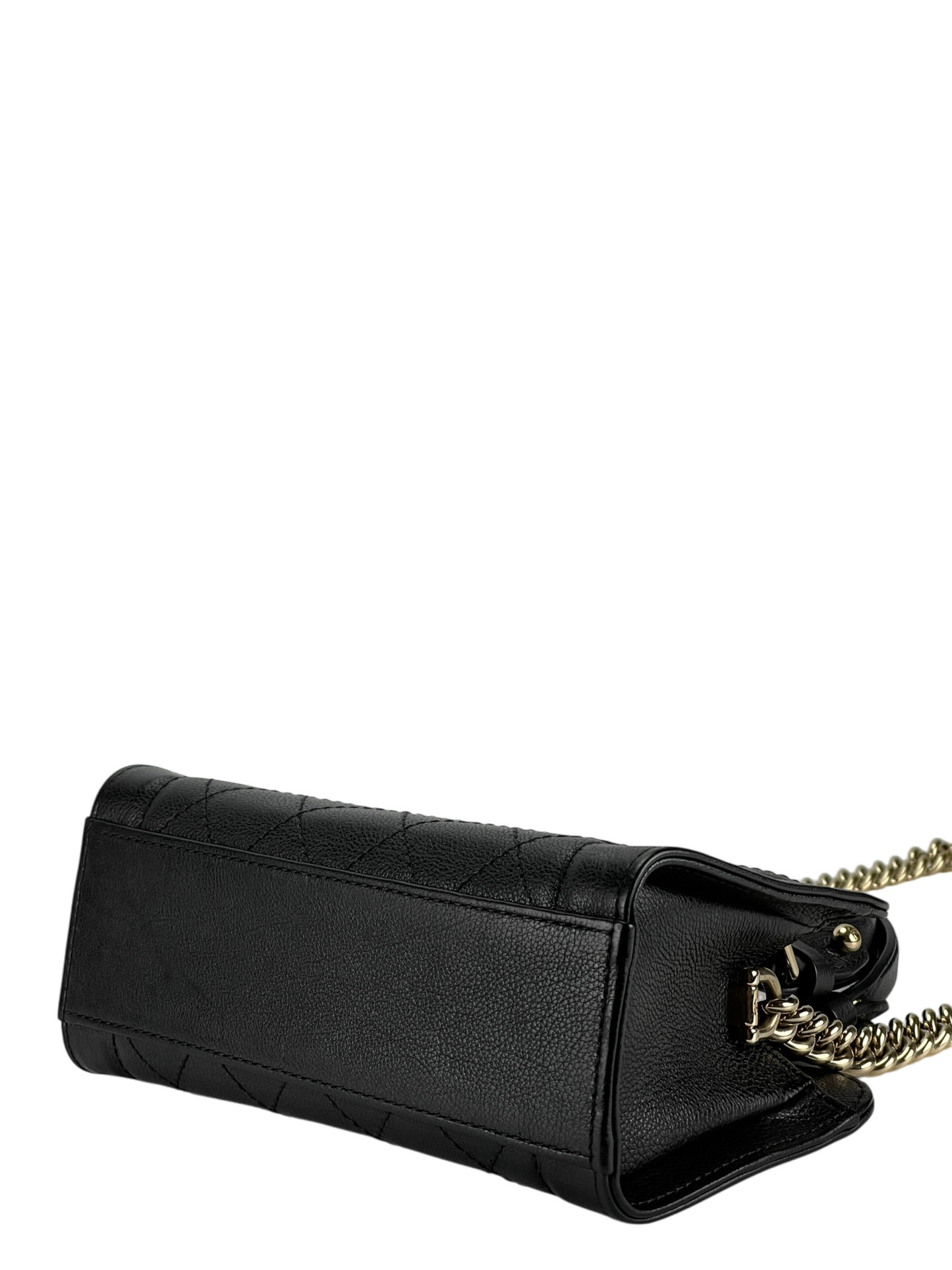 CHANEL - Black Quilted Leather Small Label Click Tote Bag