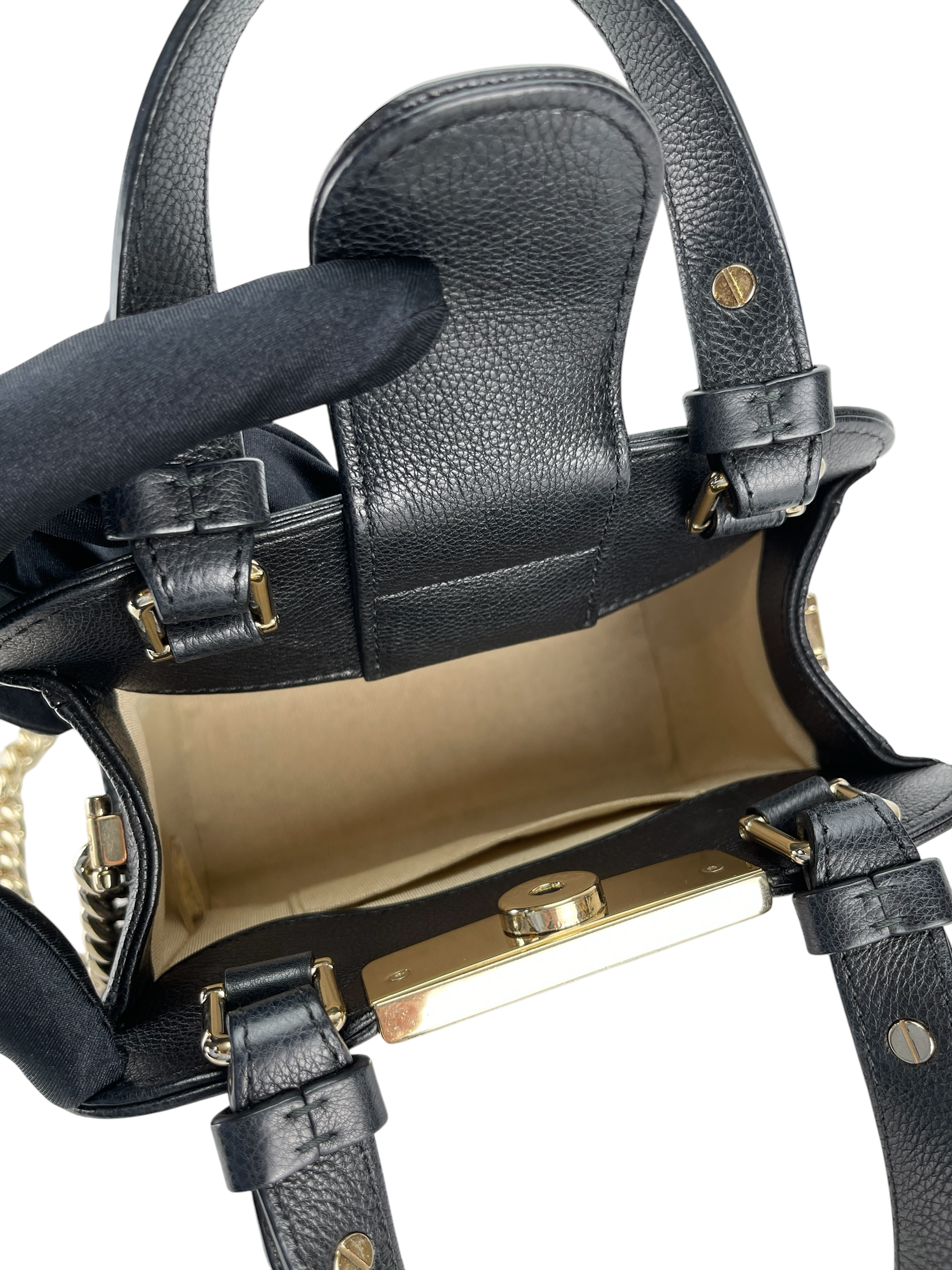 CHANEL - Black Quilted Leather Small Label Click Tote Bag