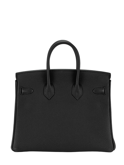 HERMES - Birkin 25 Noir 89 Togo Palladium Hardware