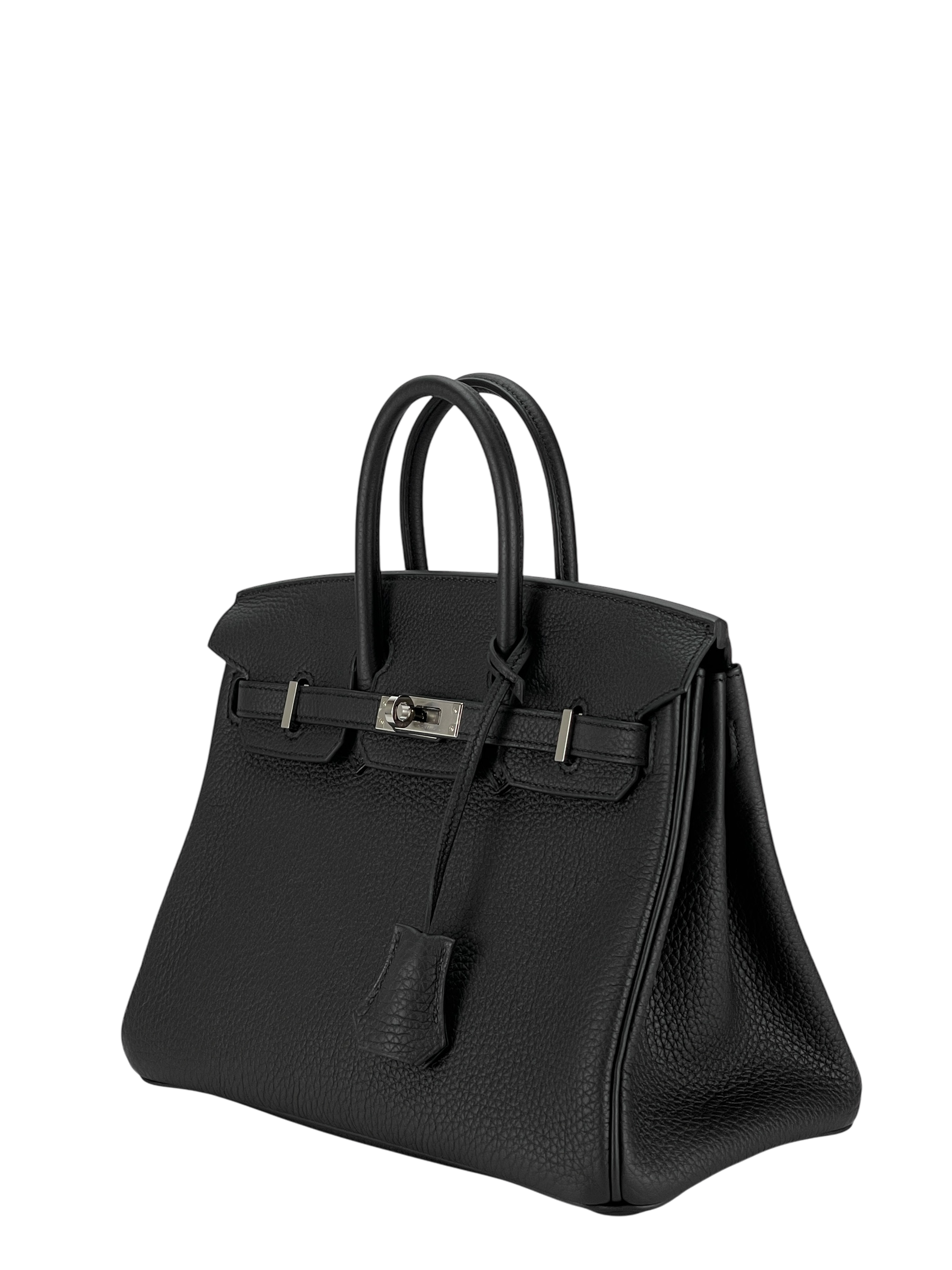 HERMES - Birkin 25 Noir 89 Togo Palladium Hardware