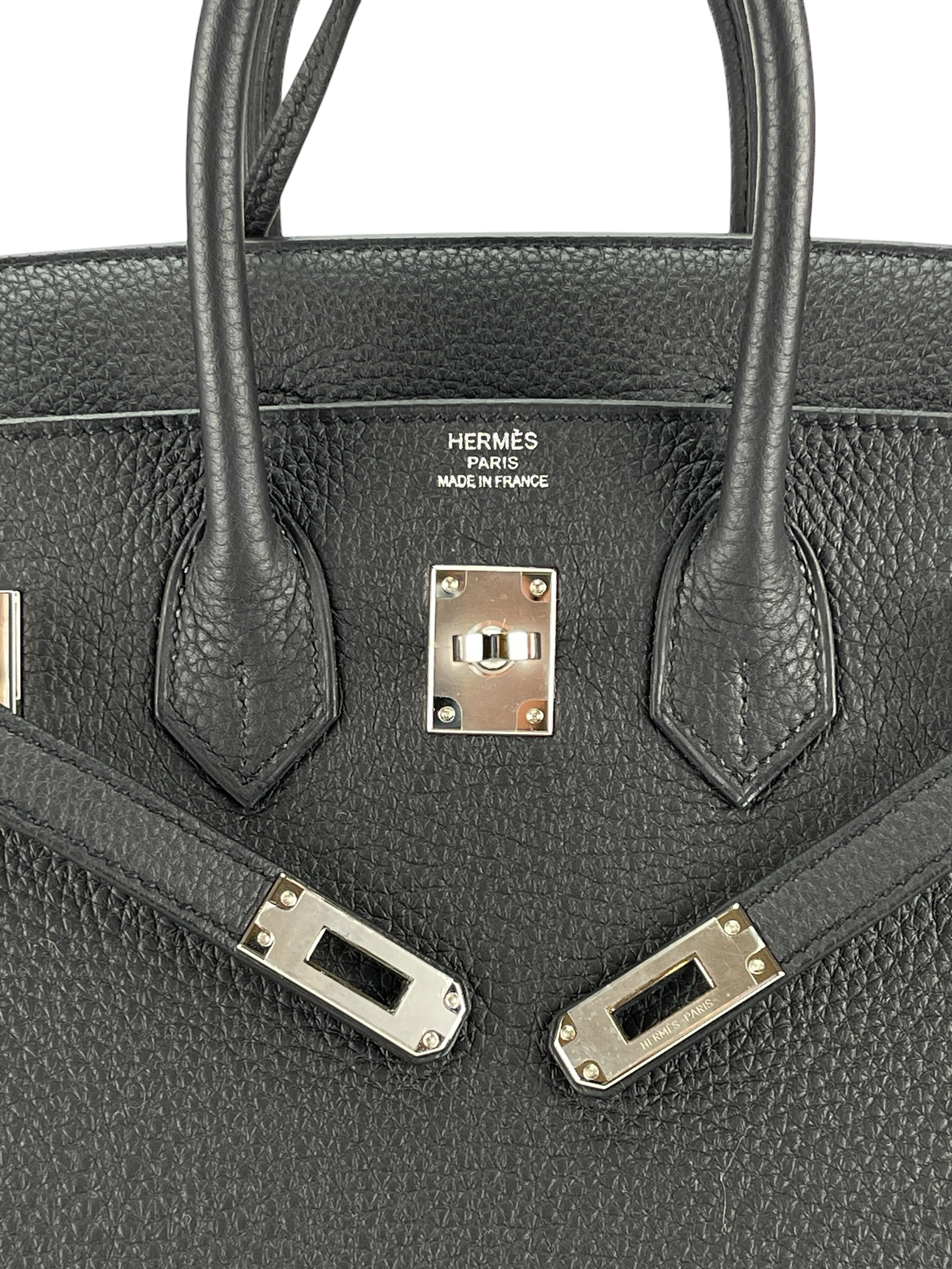 HERMES - Birkin 25 Noir 89 Togo Palladium Hardware