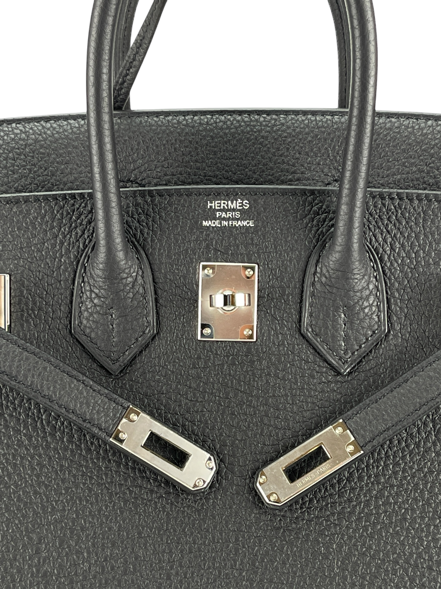 HERMES - Birkin 25 Noir 89 Togo Palladium Hardware