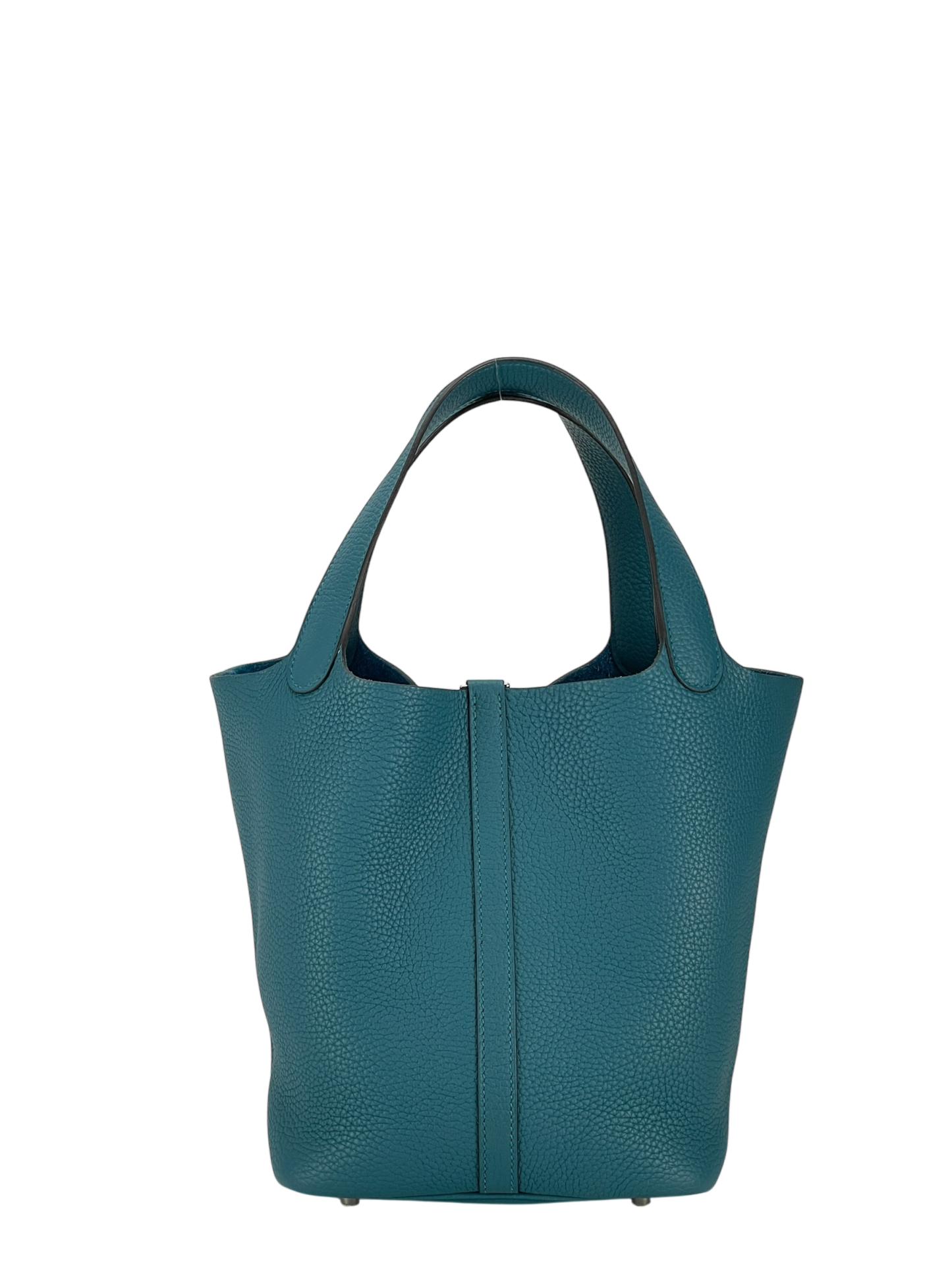 HERMES - Picotin 22 W0 Vert Bosphore Clemence Palladium Hardware