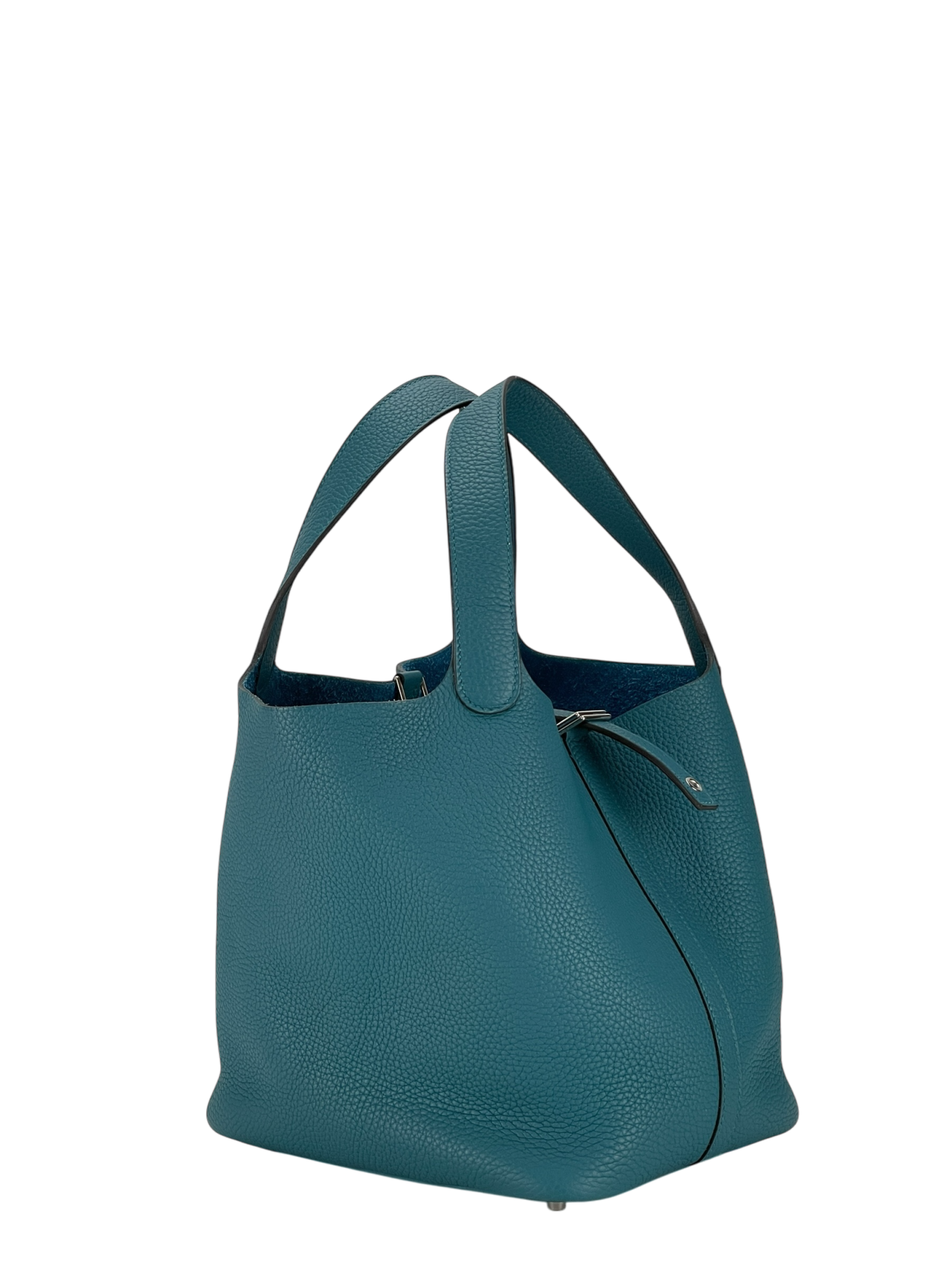 HERMES - Picotin 22 W0 Vert Bosphore Clemence Palladium Hardware