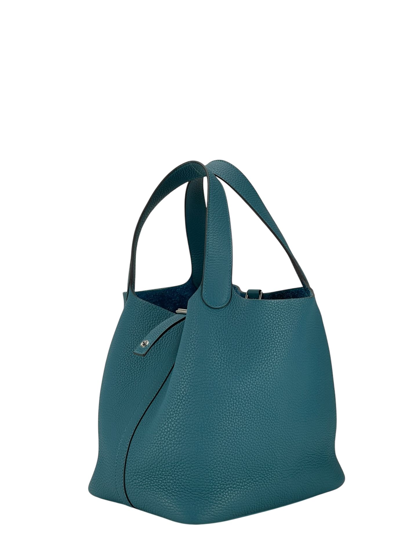 HERMES - Picotin 22 W0 Vert Bosphore Clemence Palladium Hardware