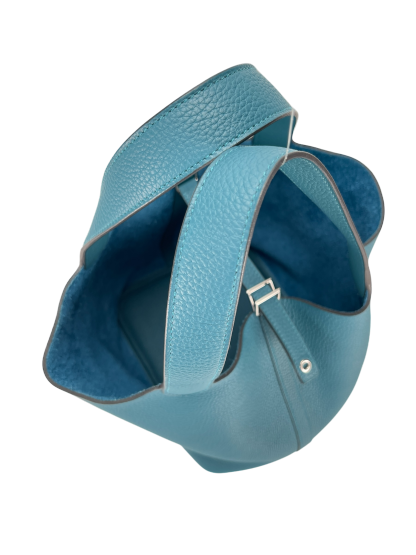 HERMES - Picotin 22 W0 Vert Bosphore Clemence Palladium Hardware