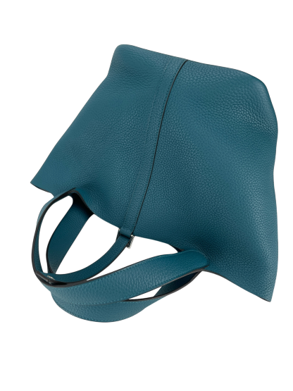 HERMES - Picotin 22 W0 Vert Bosphore Clemence Palladium Hardware