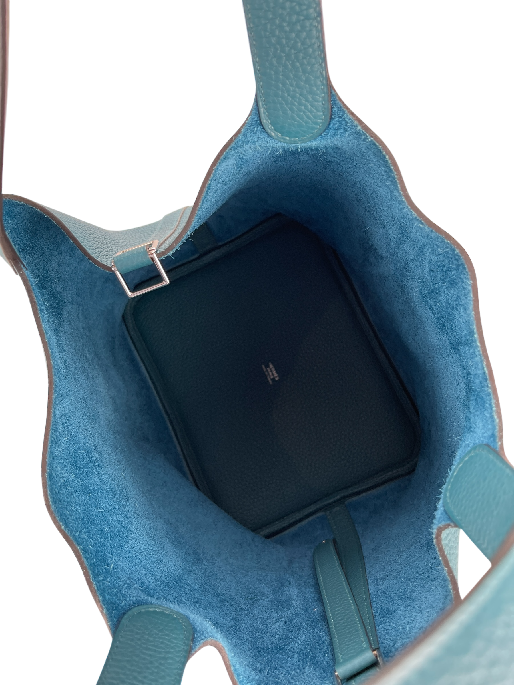 HERMES - Picotin 22 W0 Vert Bosphore Clemence Palladium Hardware