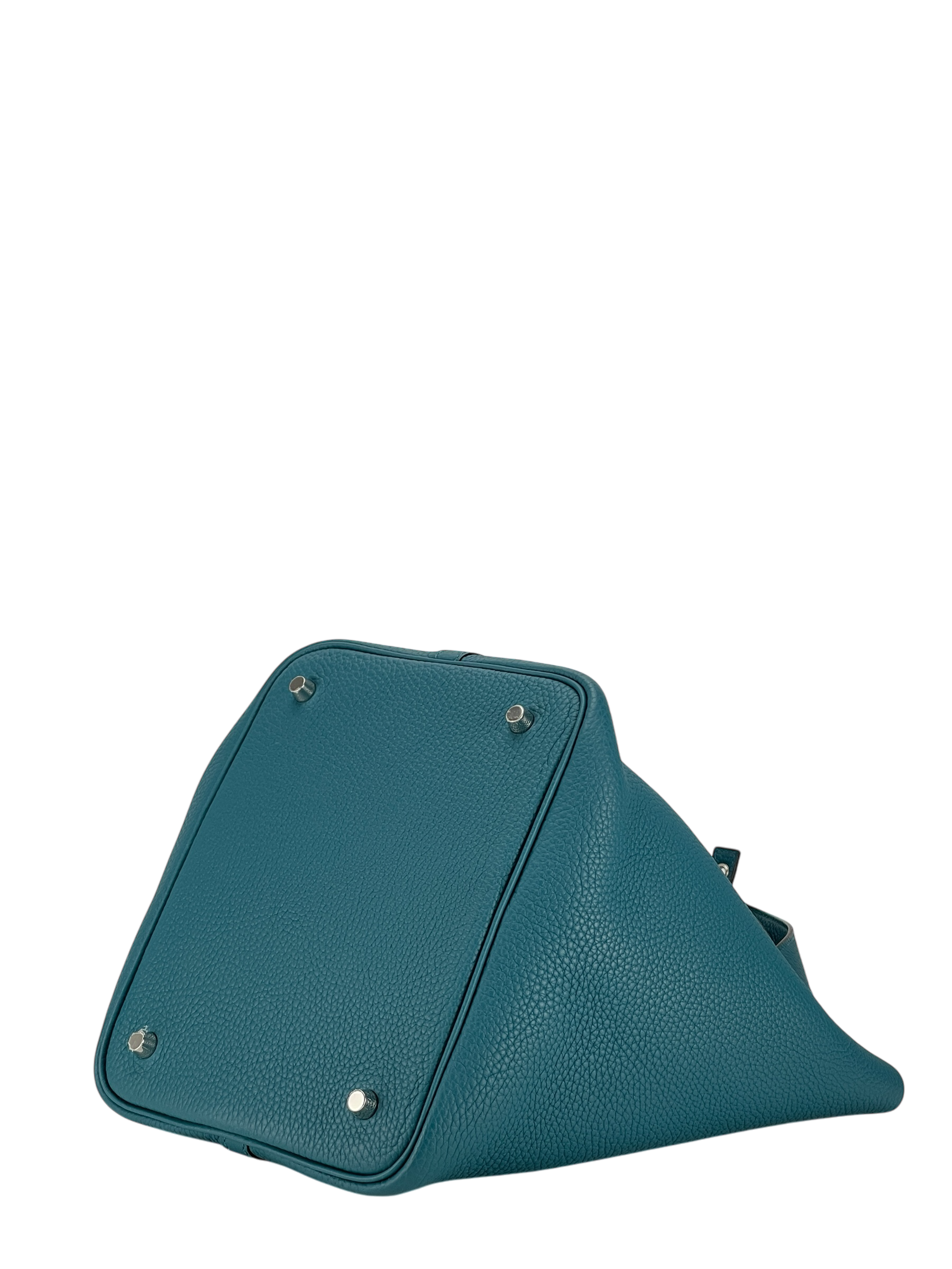 HERMES - Picotin 22 W0 Vert Bosphore Clemence Palladium Hardware