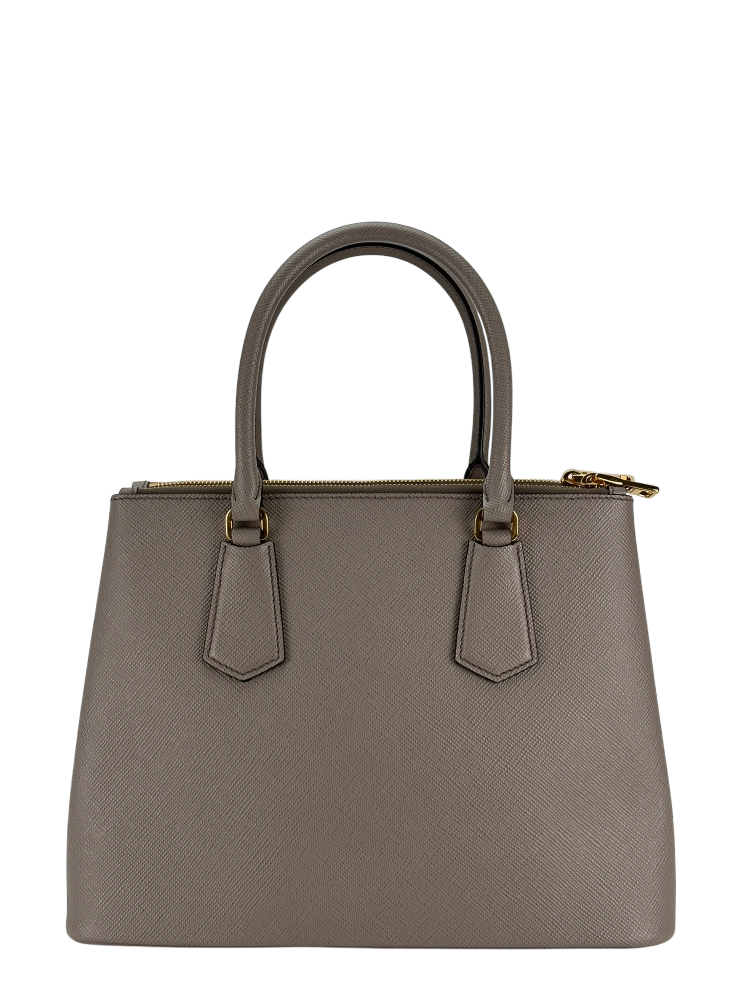 PRADA - Grey Galleria Medium Saffiano Leather Handbag 